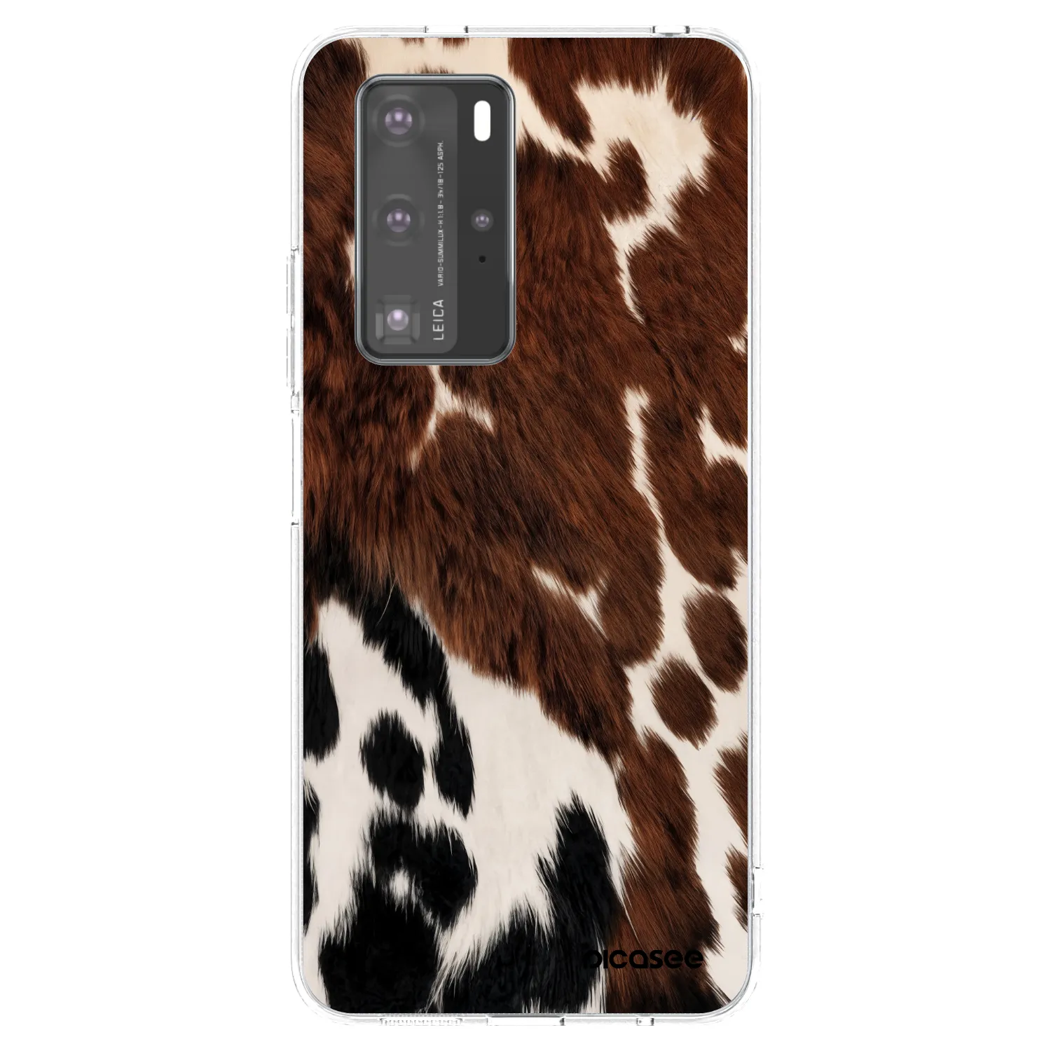 Picasee Huawei P40 Pro Hülle - Transparentes Silikon - Rust