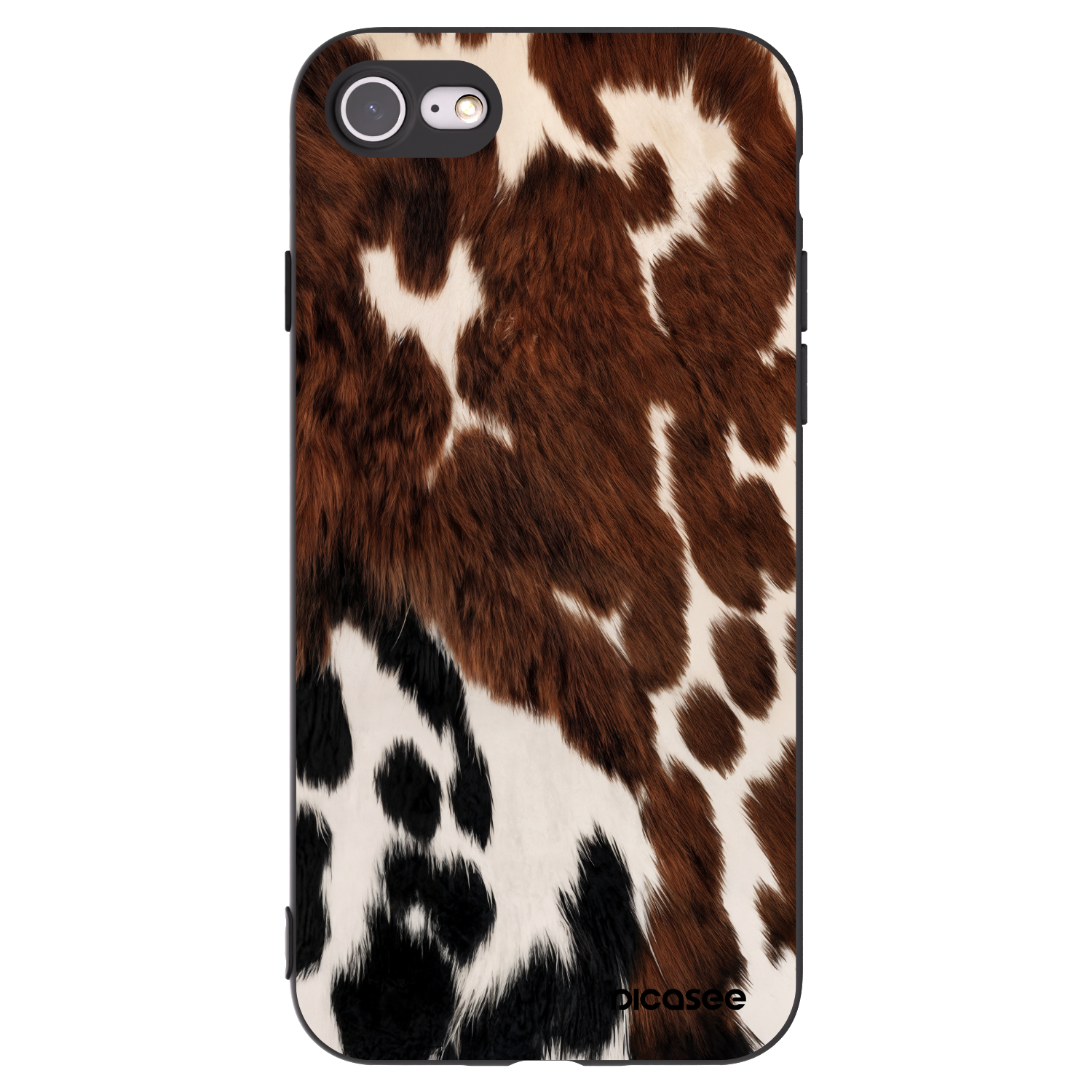 Picasee Apple iPhone SE 2020 Hülle - Schwarzes Silikon - Rust