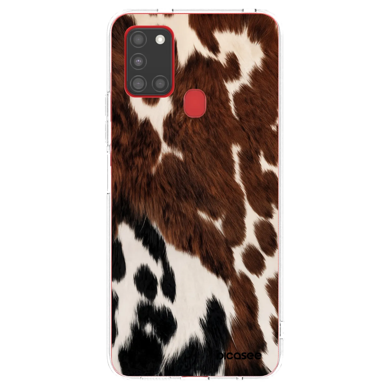 Picasee Samsung Galaxy A21s Hülle - Transparentes Silikon - Rust