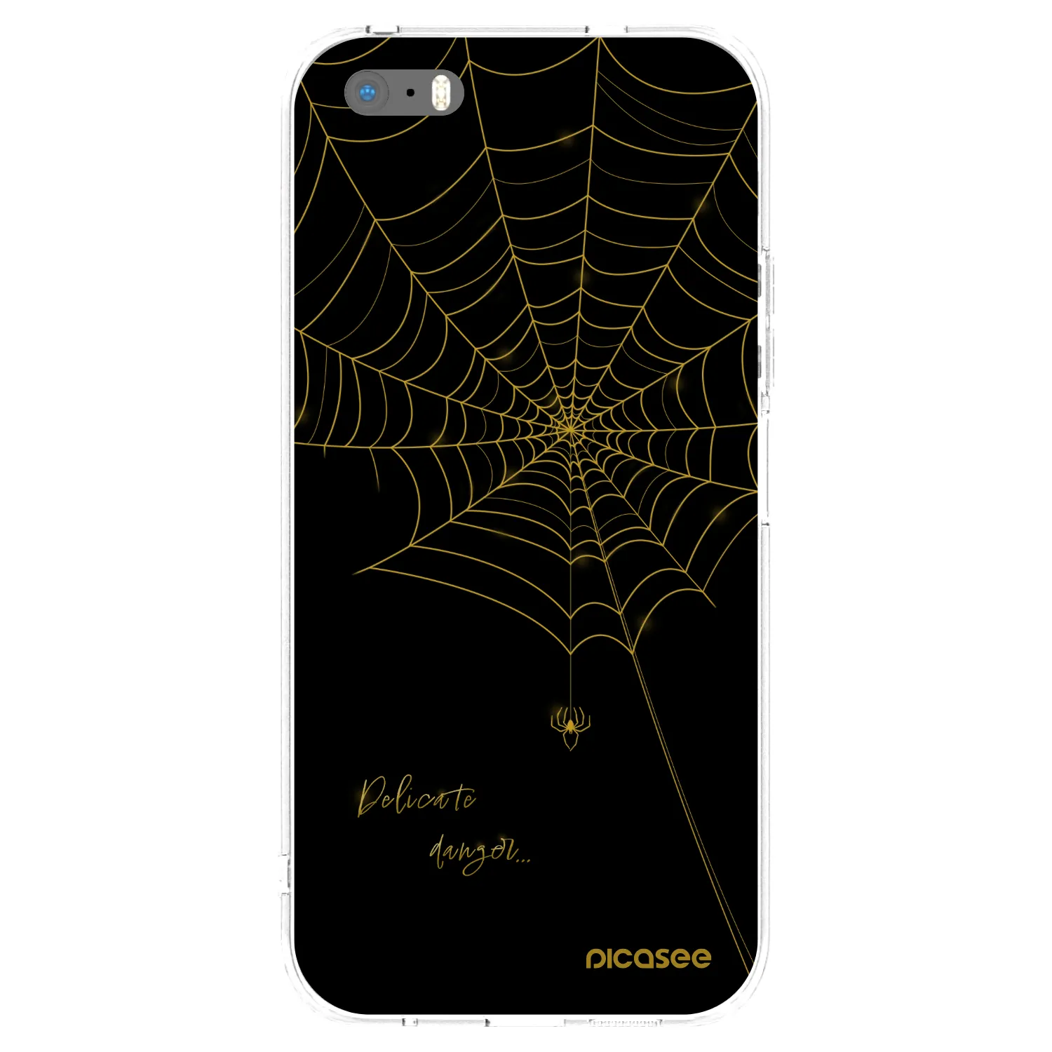 Picasee Apple iPhone 5/5S/SE Hülle - Transparentes Silikon - Delicate danger