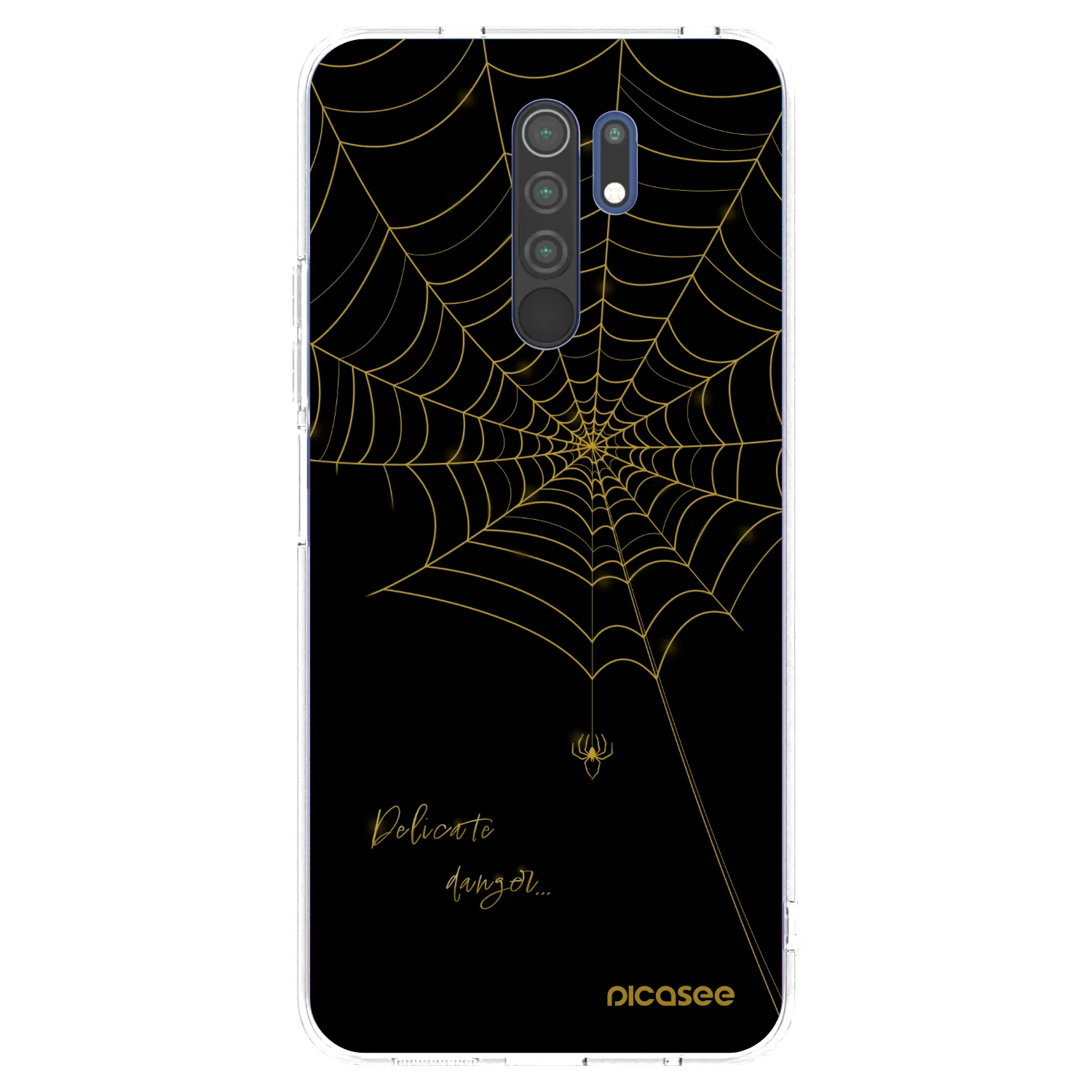 Picasee Xiaomi Redmi 9 Hülle - Transparentes Silikon - Delicate danger