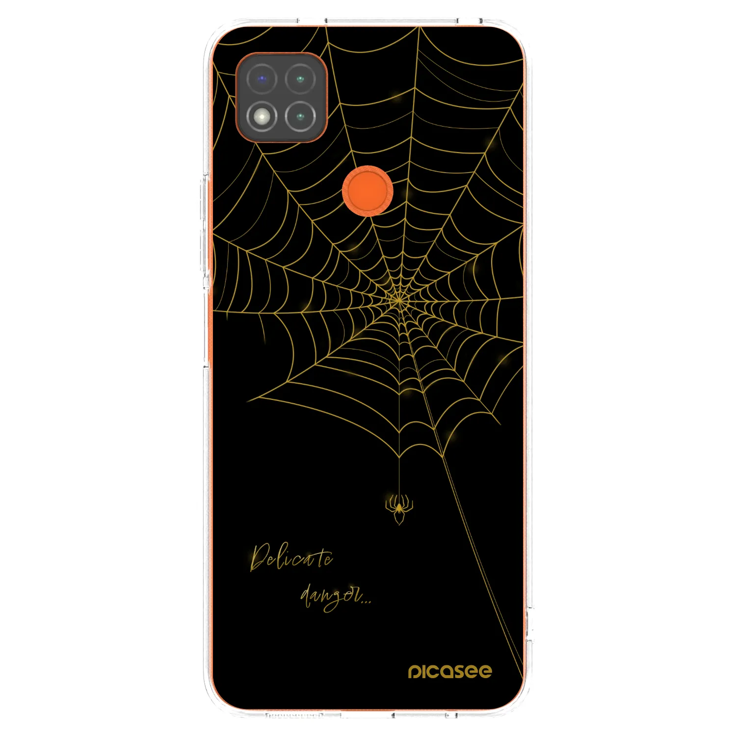 Picasee Xiaomi Redmi 9C Hülle - Transparentes Silikon - Delicate danger