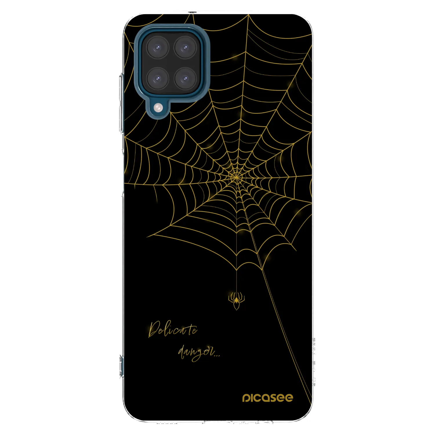 Picasee Samsung Galaxy A12 A125F Hülle - Transparentes Silikon - Delicate danger