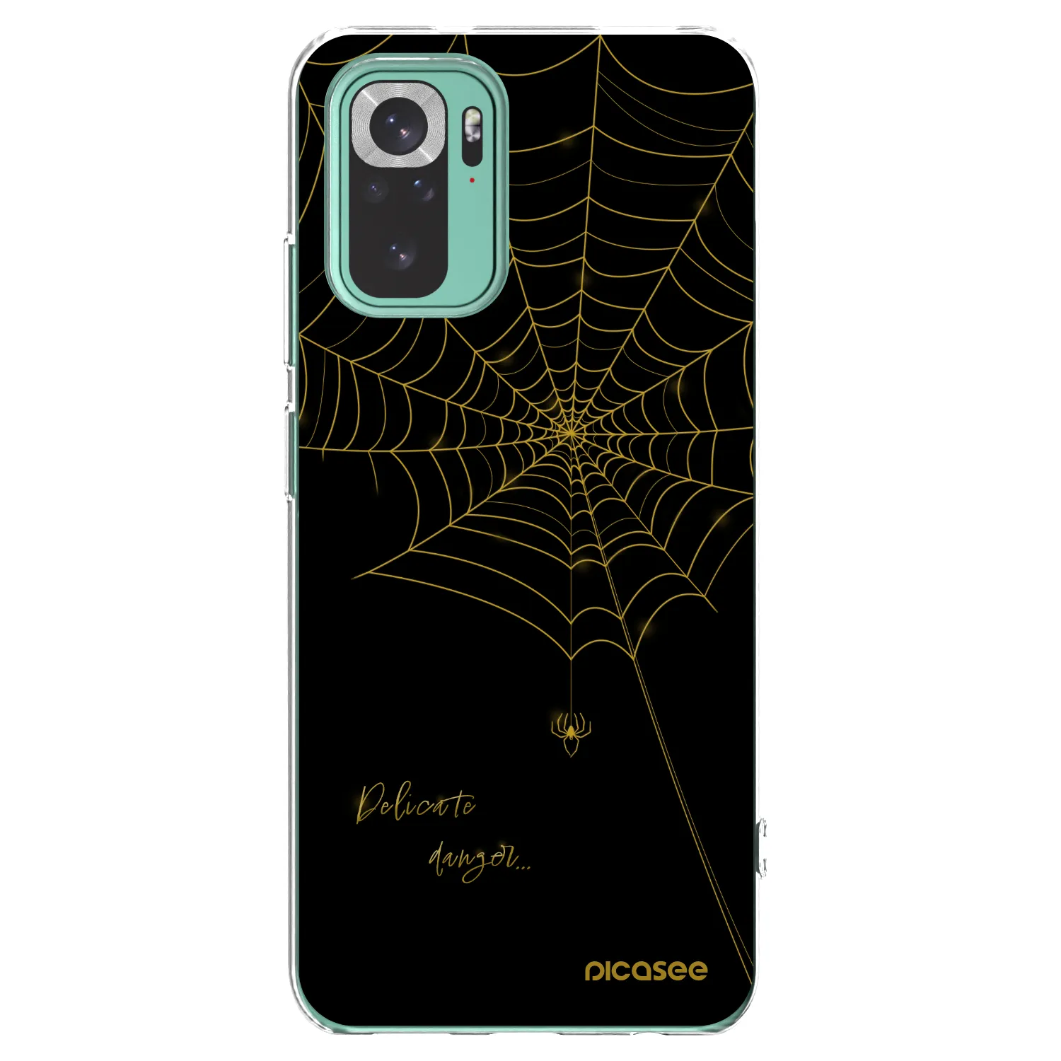 Picasee Xiaomi Redmi Note 10 Pro Hülle - Transparentes Silikon - Delicate danger