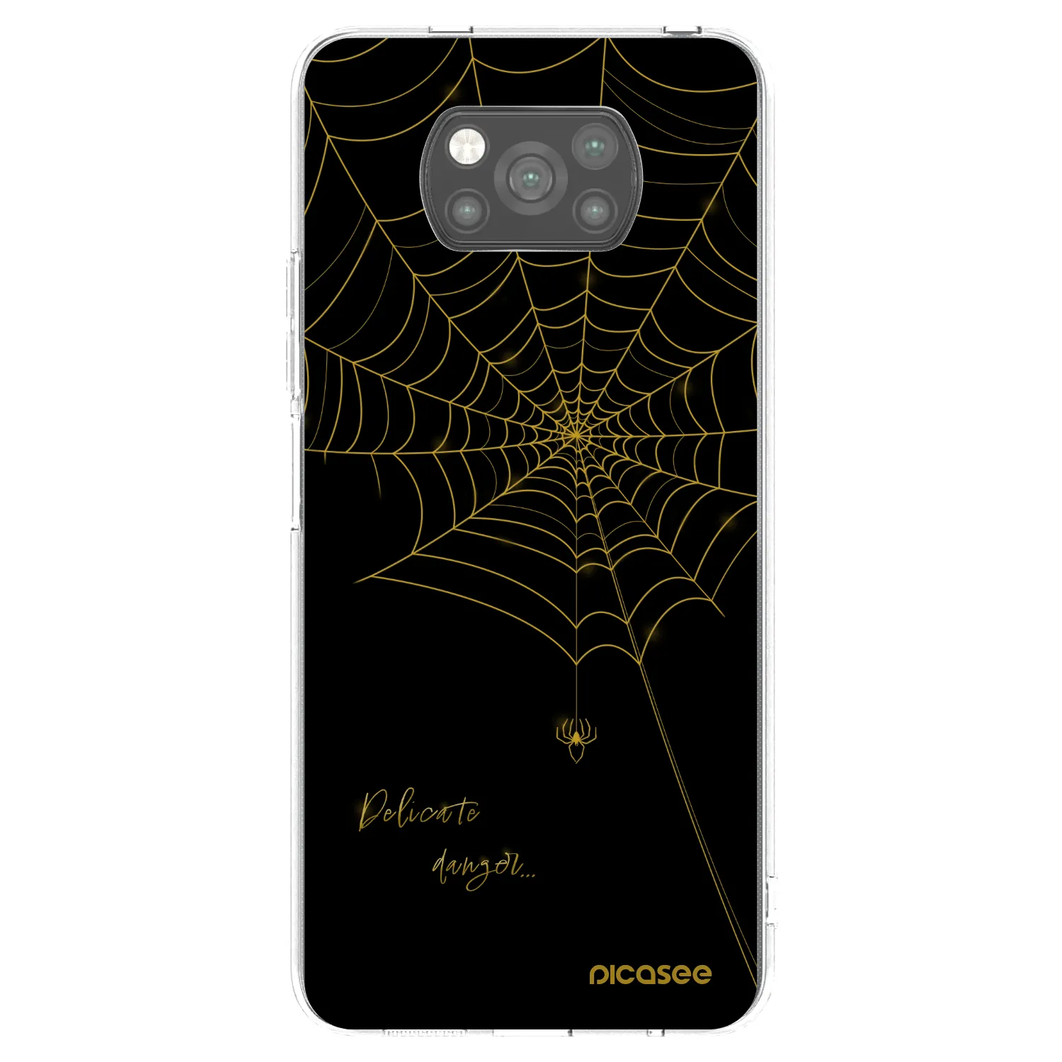 Picasee Xiaomi Poco X3 Pro Hülle - Schwarzes Silikon - Delicate danger