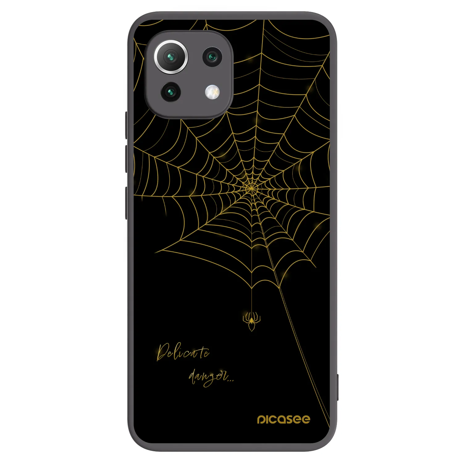 Picasee Xiaomi Mi 11 Lite Hülle - Schwarzes Silikon - Delicate danger