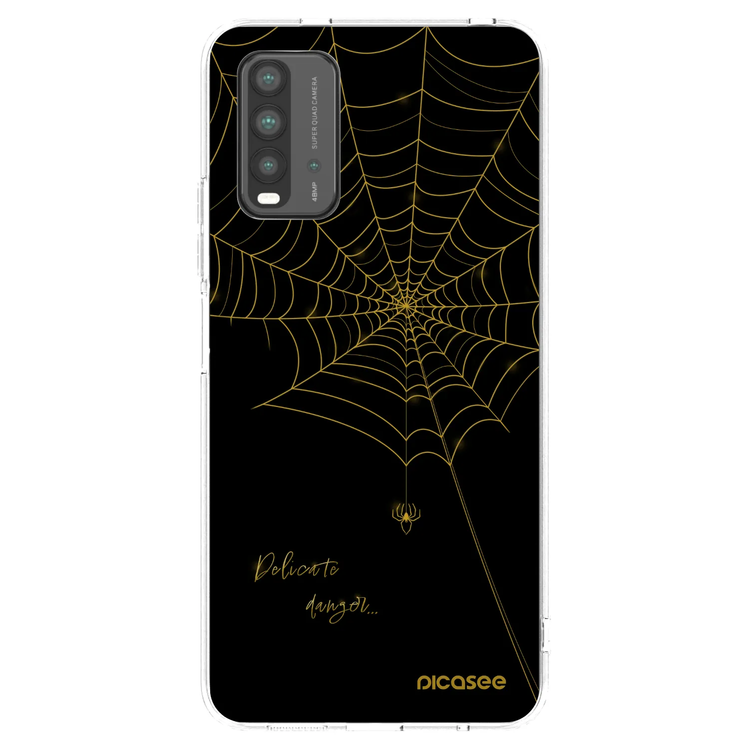 Picasee Xiaomi Redmi 9T Hülle - Transparentes Silikon - Delicate danger