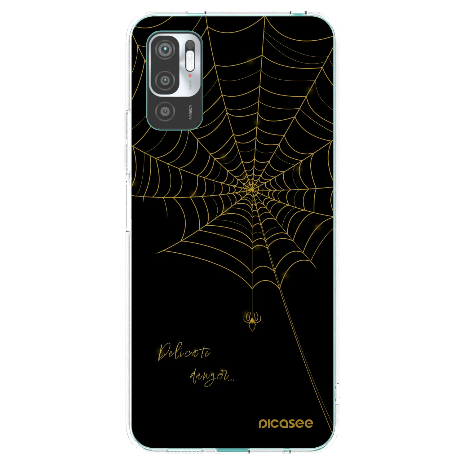 Picasee Xiaomi Redmi Note 10 5G Hülle - Transparentes Silikon - Delicate danger