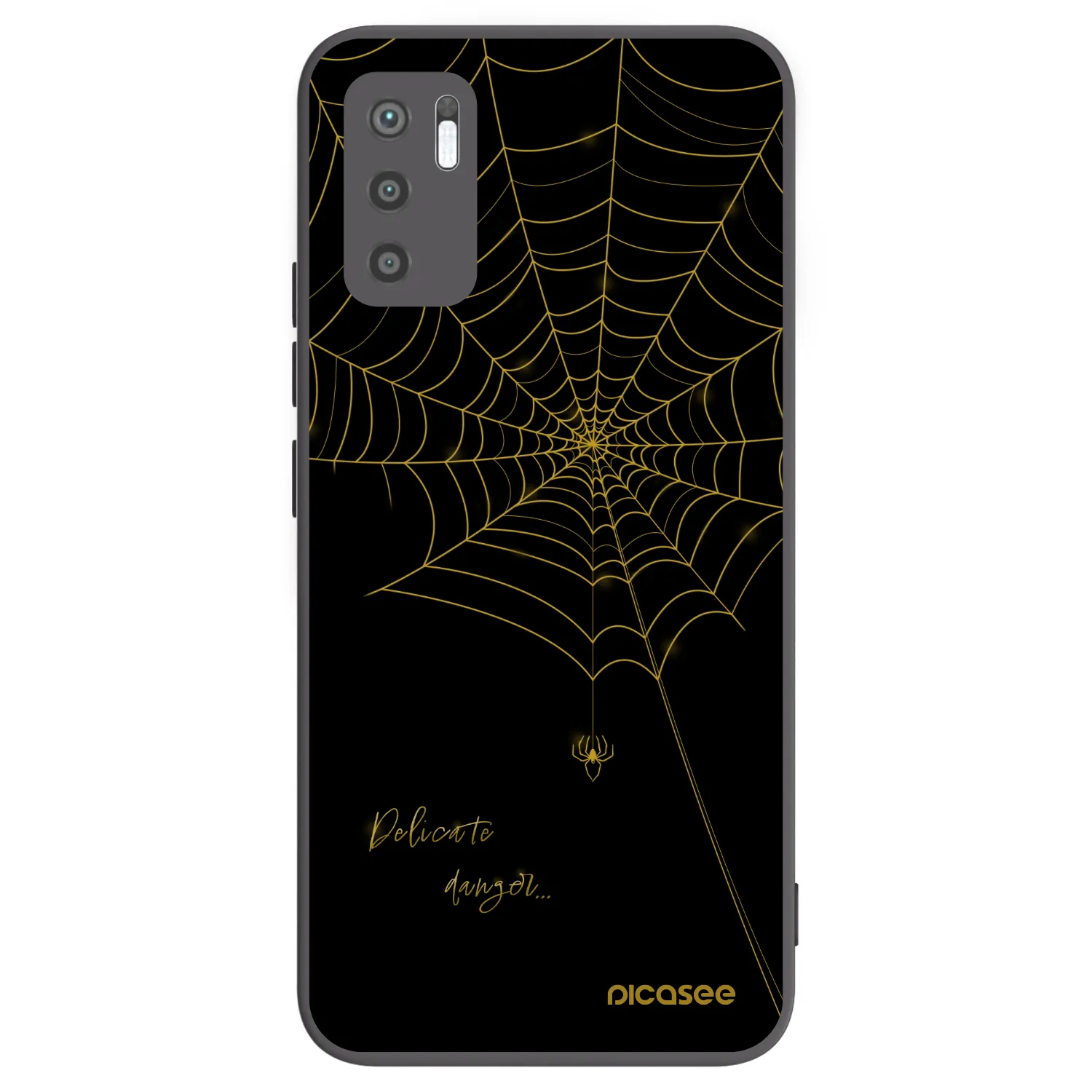 Picasee Xiaomi Redmi Note 10 5G Hülle - Schwarzes Silikon - Delicate danger