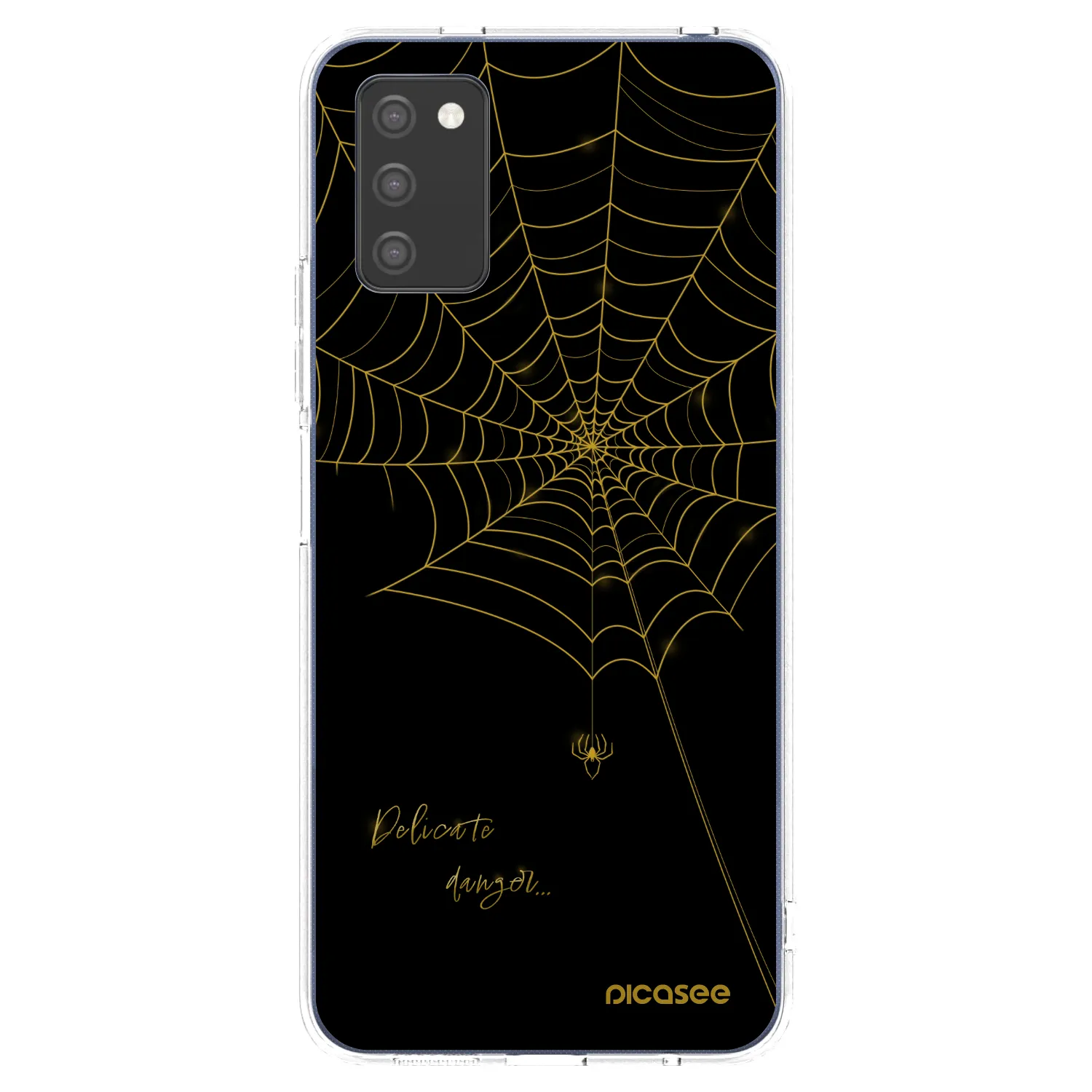 Picasee Samsung Galaxy A02s A025G Hülle - Transparentes Silikon - Delicate danger