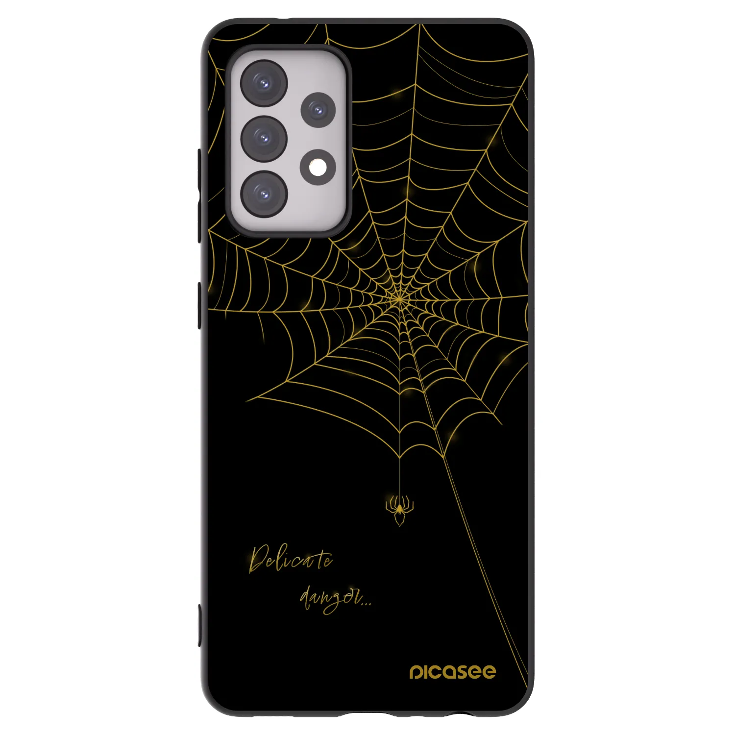 Picasee Samsung Galaxy A52s 5G A528B Hülle - Schwarzes Silikon - Delicate danger