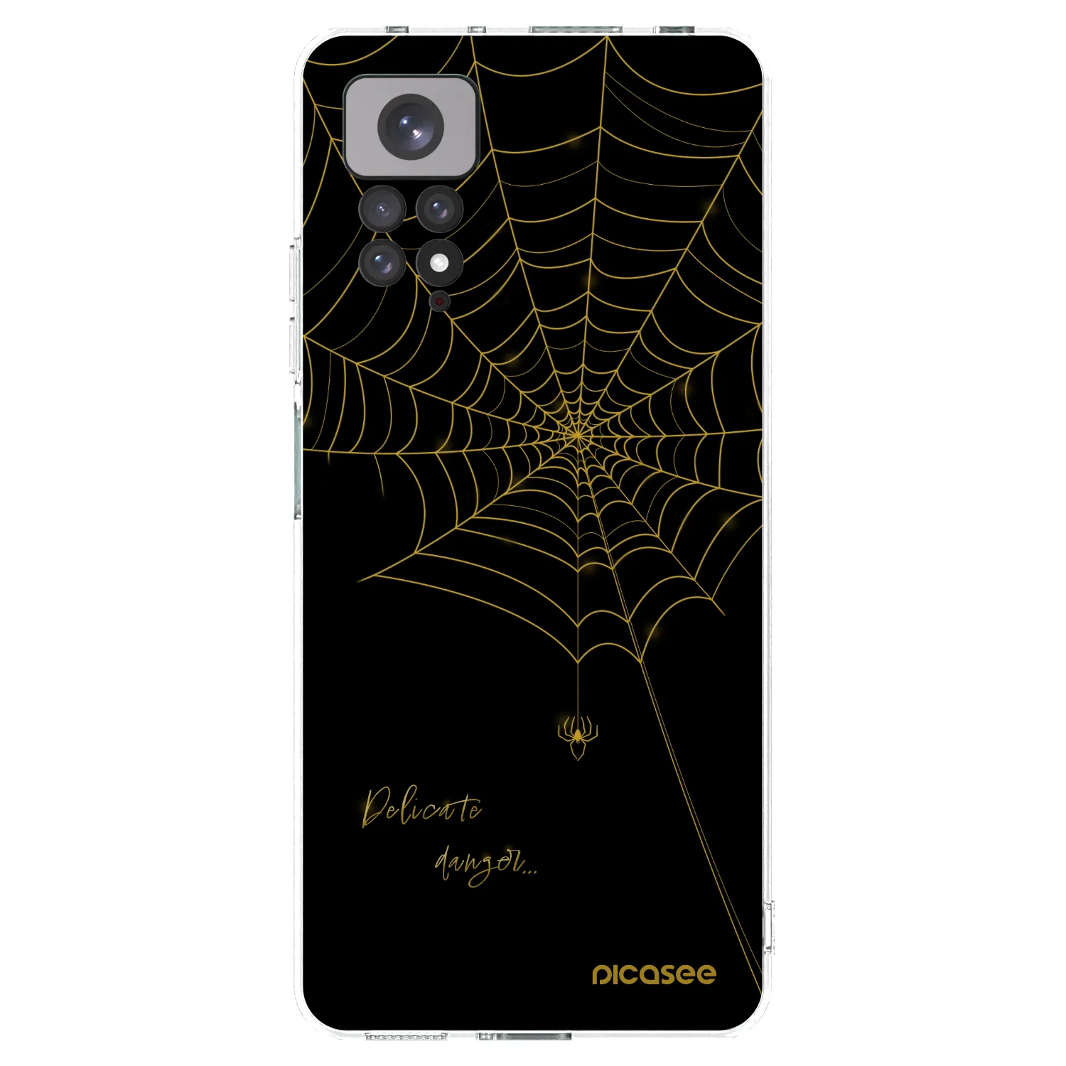 Picasee Xiaomi Redmi Note 11 Hülle - Transparentes Silikon - Delicate danger