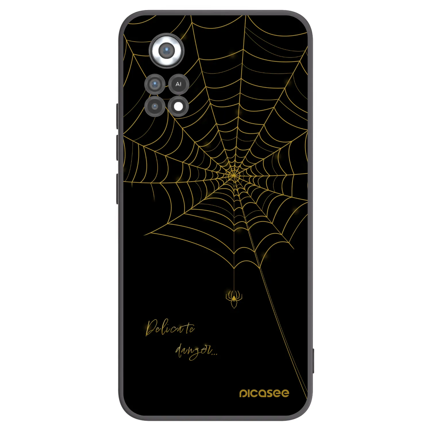 Picasee Xiaomi Poco X4 Pro 5G Hülle - Schwarzes Silikon - Delicate danger