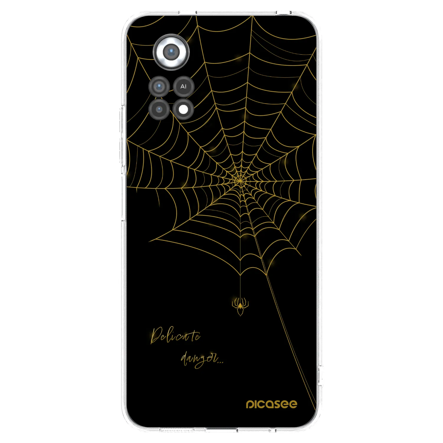 Picasee Xiaomi Poco X4 Pro 5G Hülle - Transparentes Silikon - Delicate danger