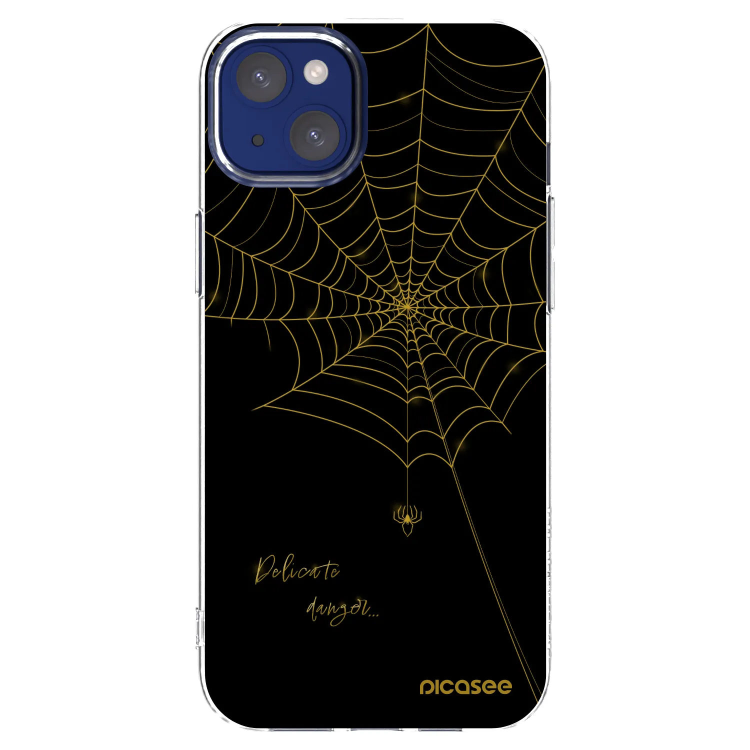 Picasee Apple iPhone 14 Plus Hülle - Transparentes Silikon - Delicate danger