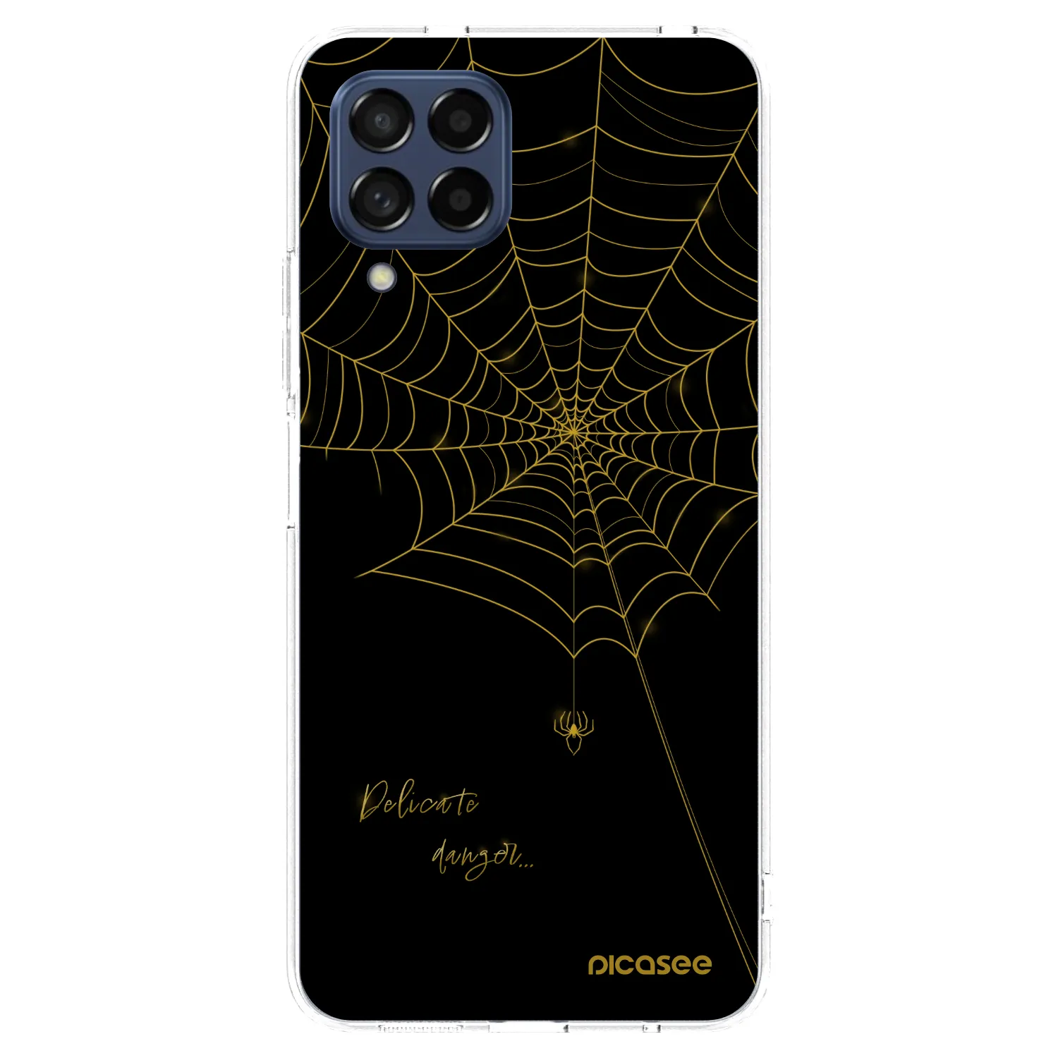 Picasee Samsung Galaxy M53 5G Hülle - Transparentes Silikon - Delicate danger