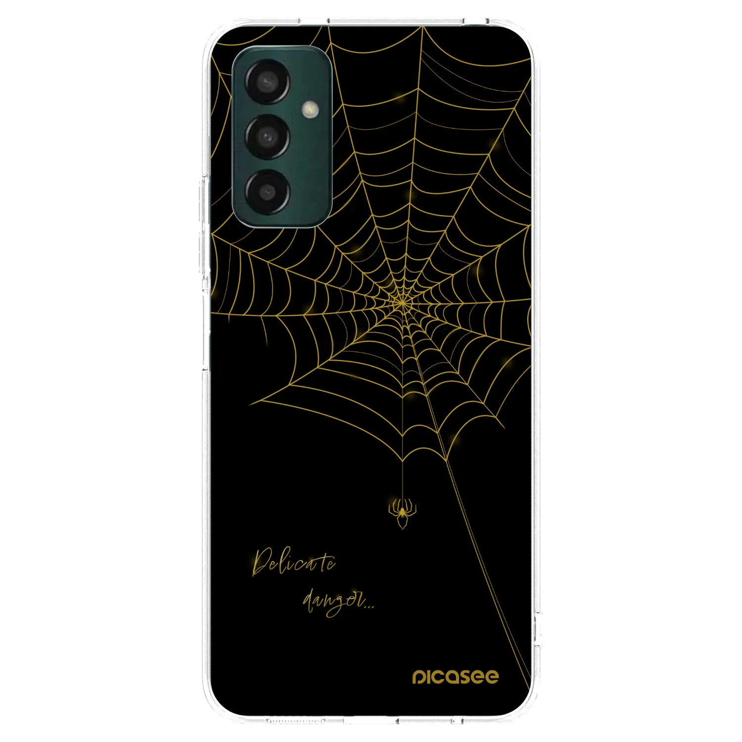 Picasee Samsung Galaxy M13 M135F Hülle - Transparentes Silikon - Delicate danger