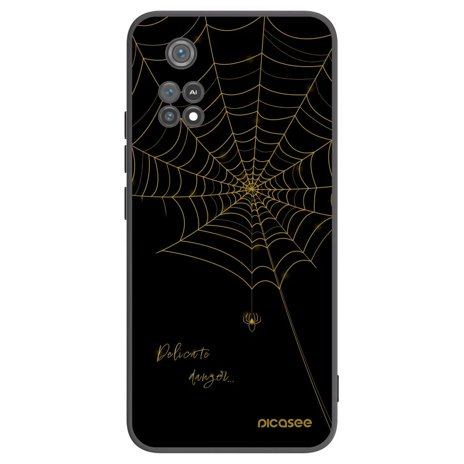 Picasee Xiaomi Poco M4 Pro Hülle - Schwarzes Silikon - Delicate danger