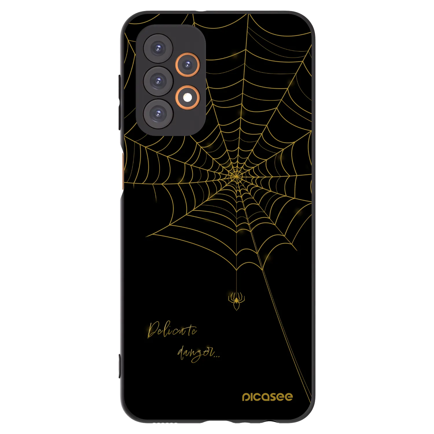 Picasee Samsung Galaxy A23 A236B 5G Hülle - Schwarzes Silikon - Delicate danger