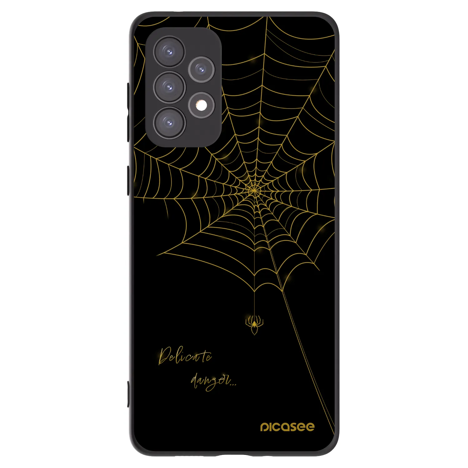 Picasee Samsung Galaxy A73 5G Hülle - Schwarzes Silikon - Delicate danger