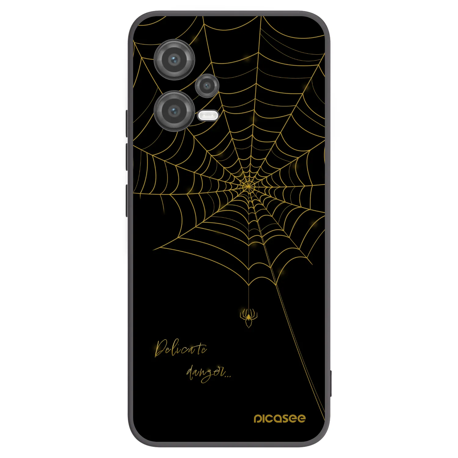 Picasee Xiaomi Poco X5 Hülle - Schwarzes Silikon - Delicate danger