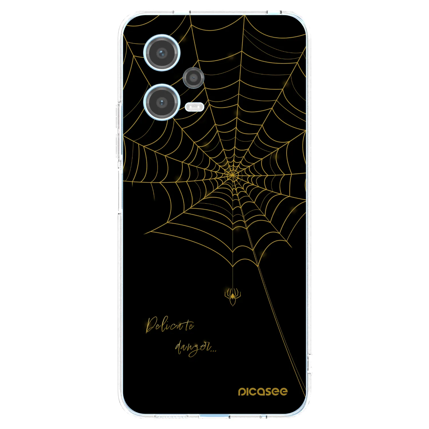 Picasee Xiaomi Redmi Note 12 5G Hülle - Transparentes Silikon - Delicate danger