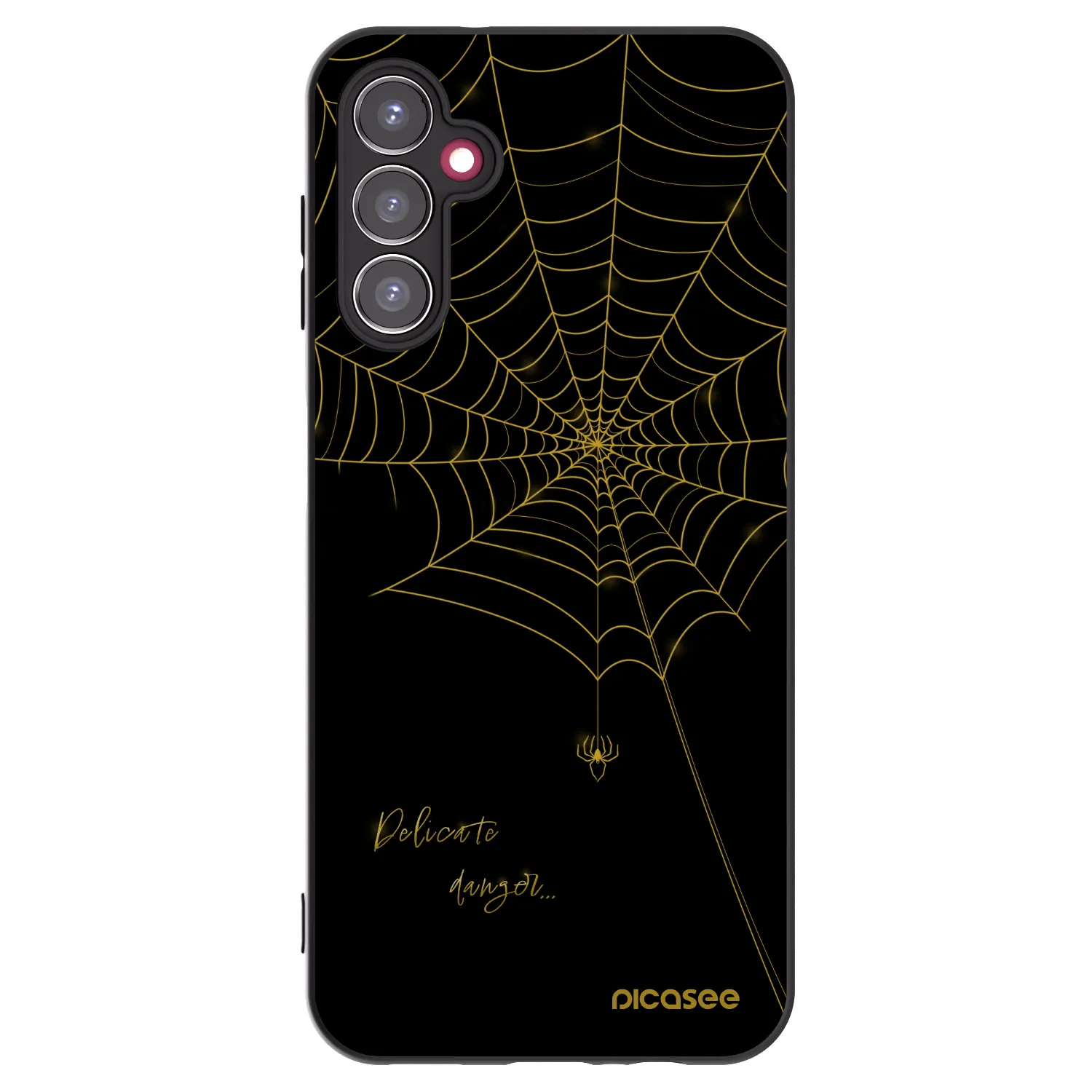 Picasee Samsung Galaxy A14 4G A145R Hülle - Schwarzes Silikon - Delicate danger