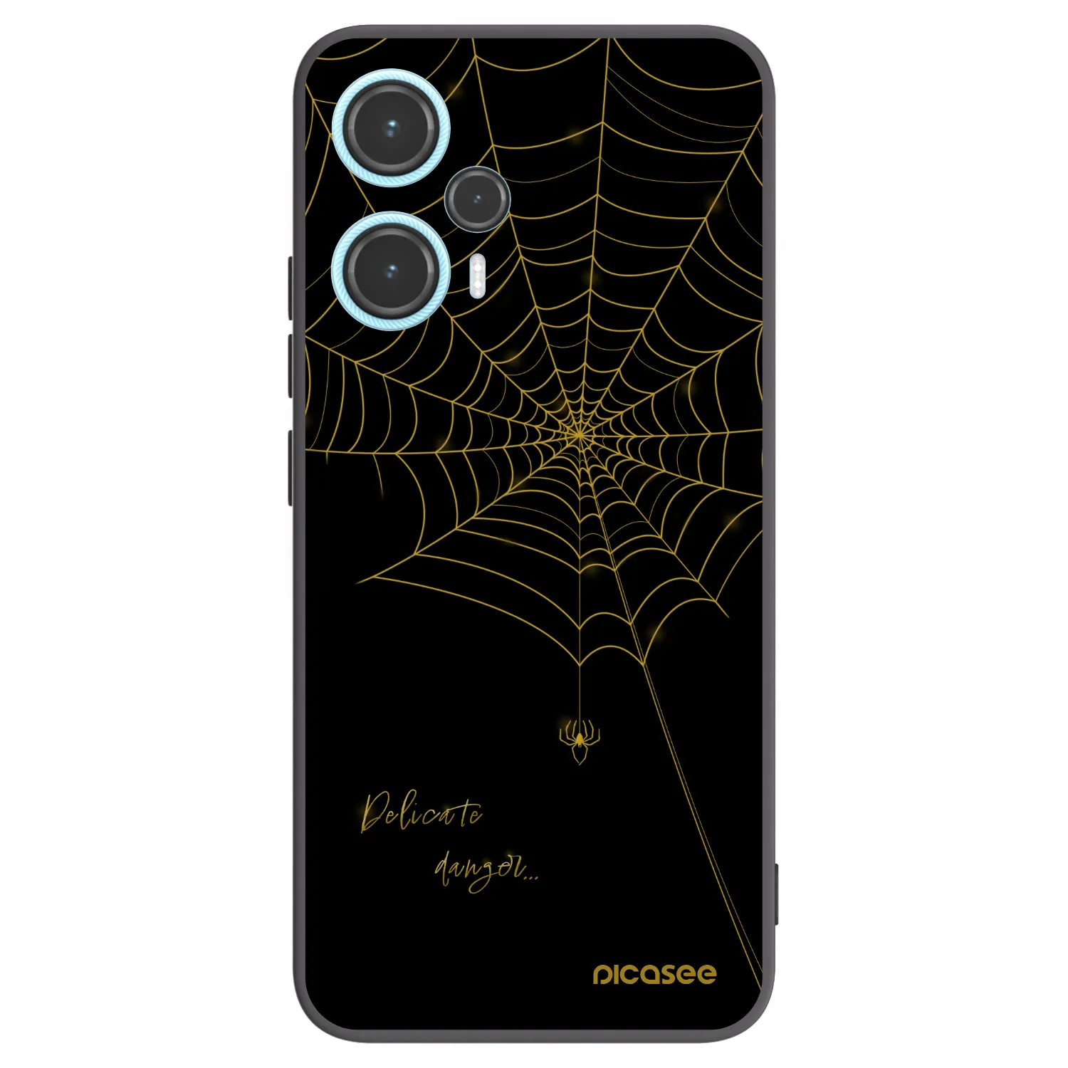Picasee Xiaomi Poco F5 Hülle - Schwarzes Silikon - Delicate danger