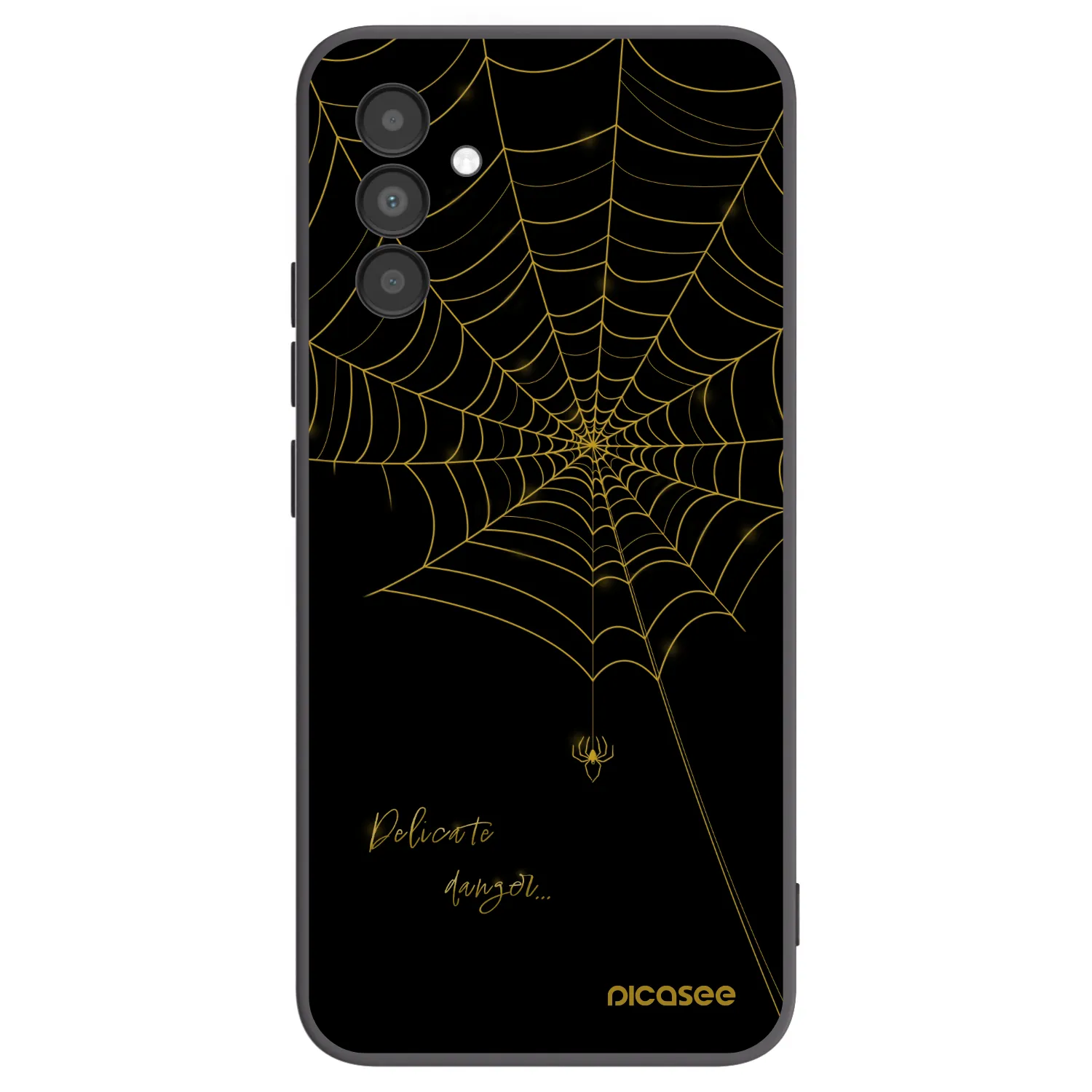 Picasee Samsung Galaxy A04s A047F Hülle - Schwarzes Silikon - Delicate danger