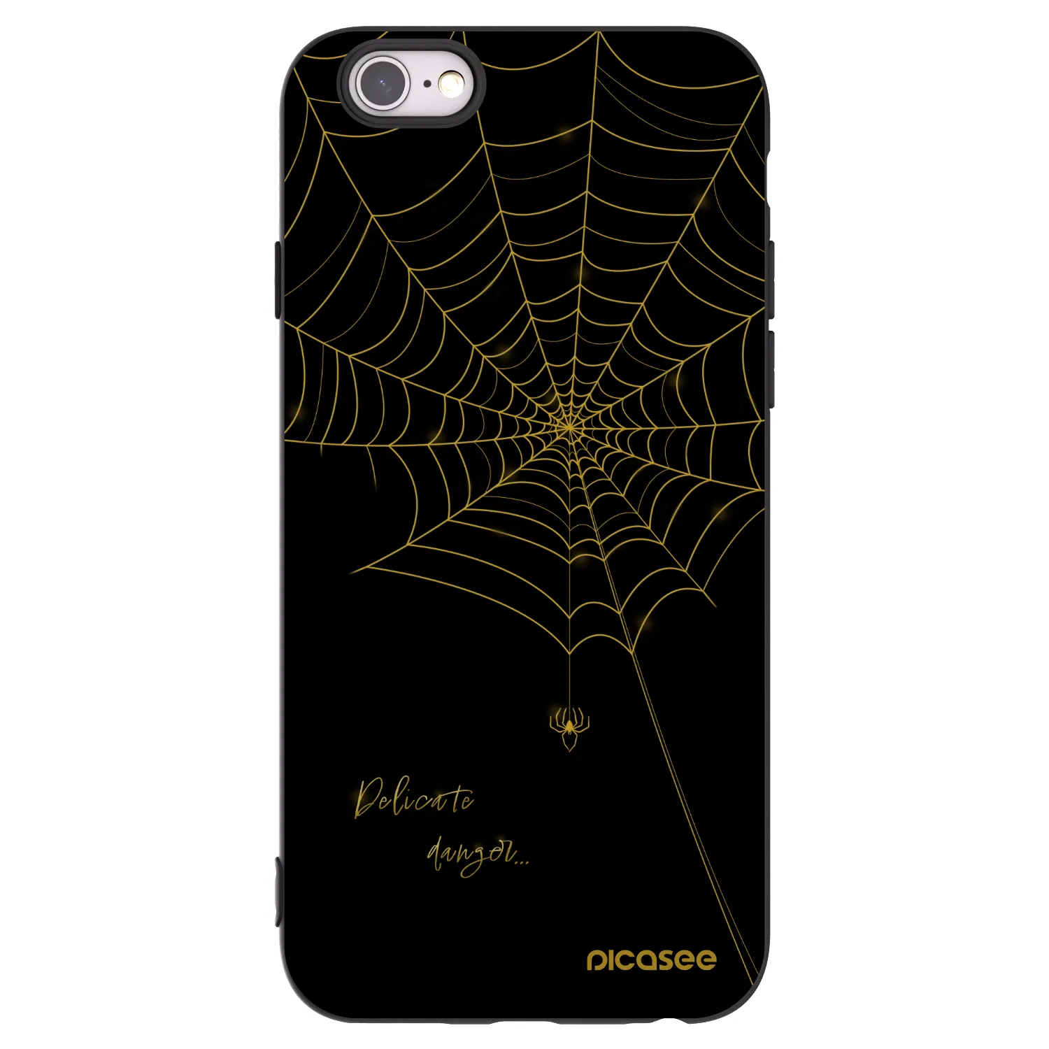 Picasee Apple iPhone 6/6S Hülle - Schwarzes Silikon - Delicate danger