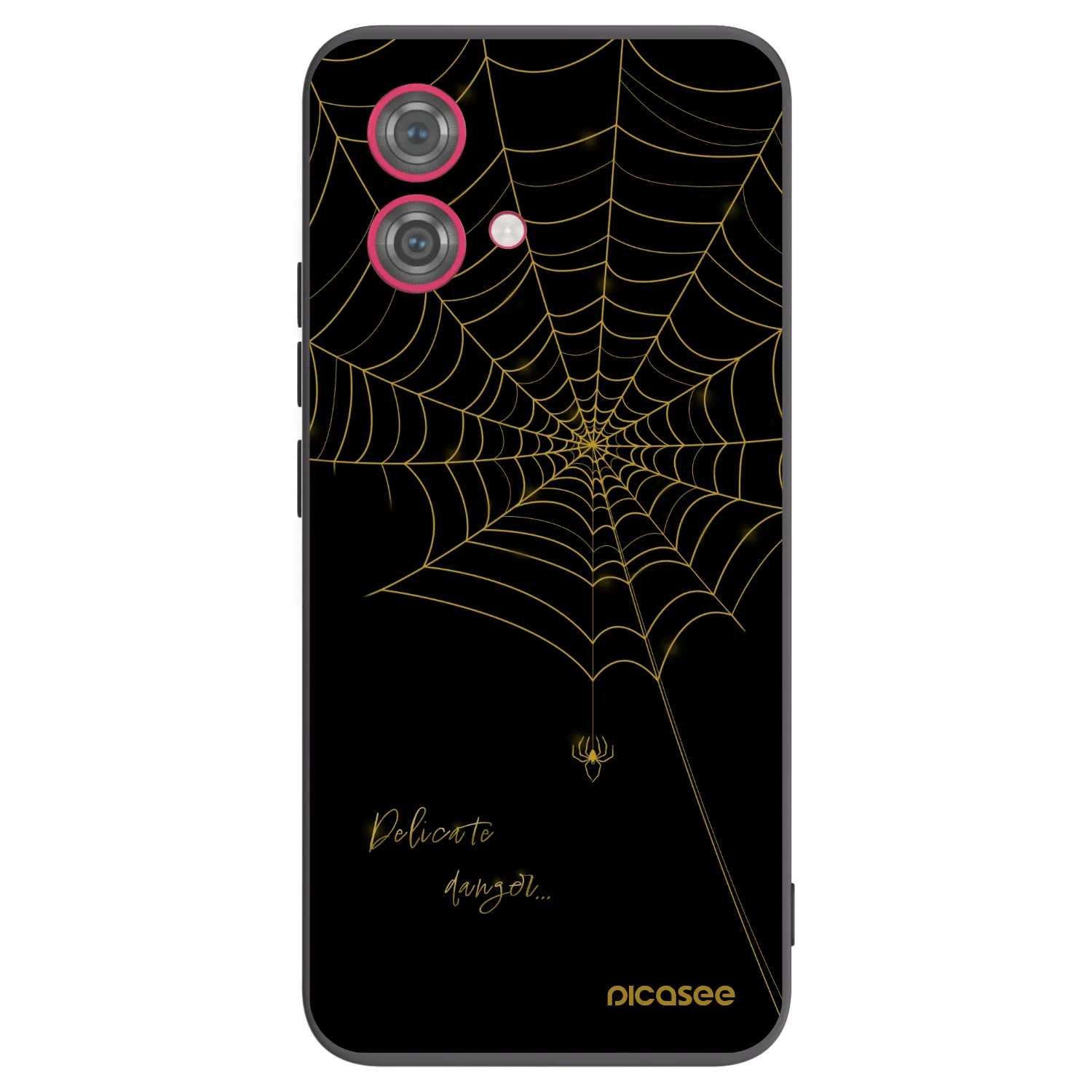 Picasee Motorola Moto G84 5G Hülle - Schwarzes Silikon - Delicate danger