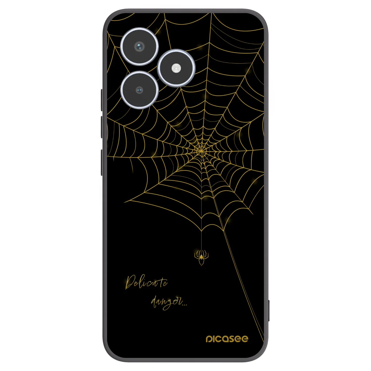 Picasee Realme C53 Hülle - Schwarzes Silikon - Delicate danger