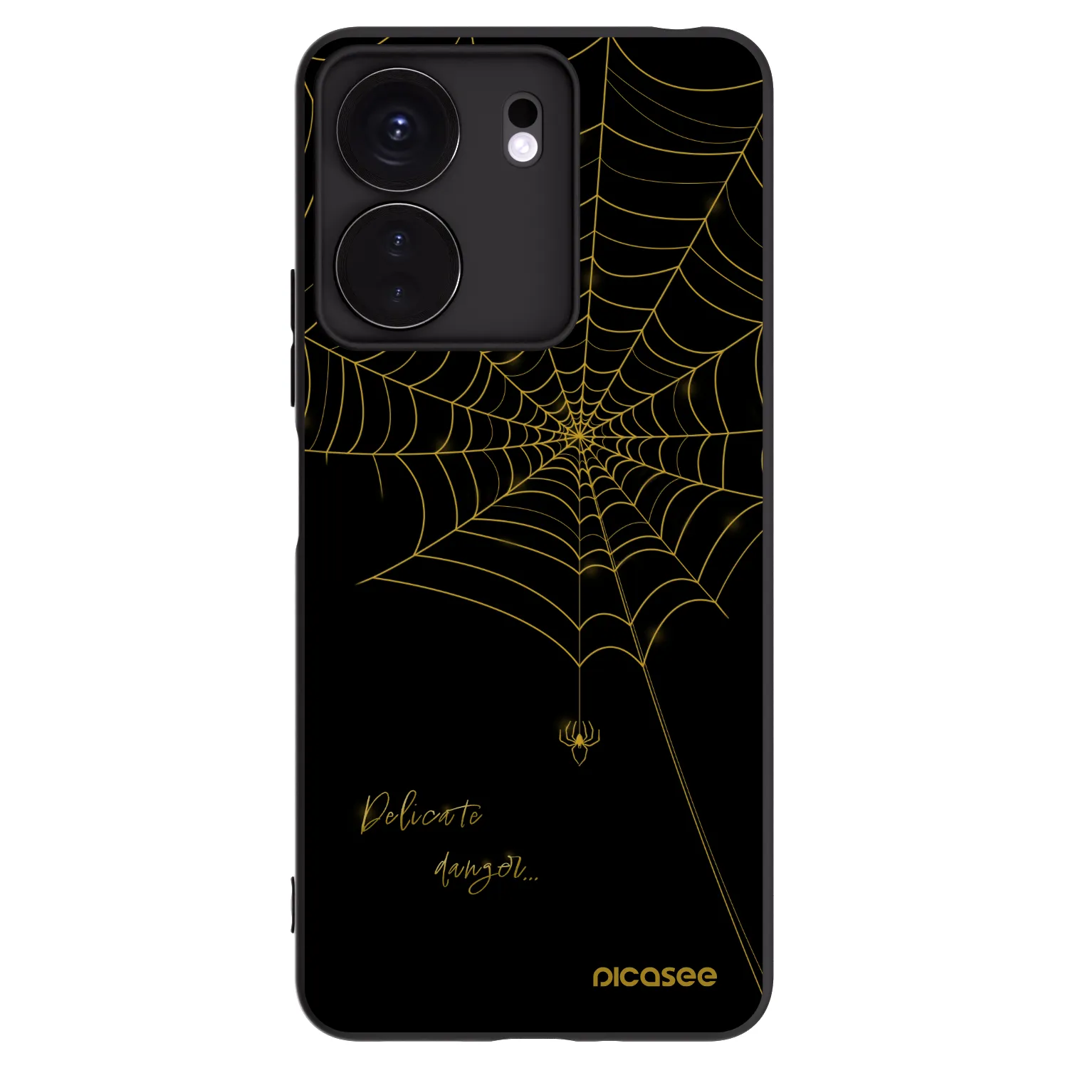 Picasee Xiaomi Redmi 13C 4G Hülle - Schwarzes Silikon - Delicate danger