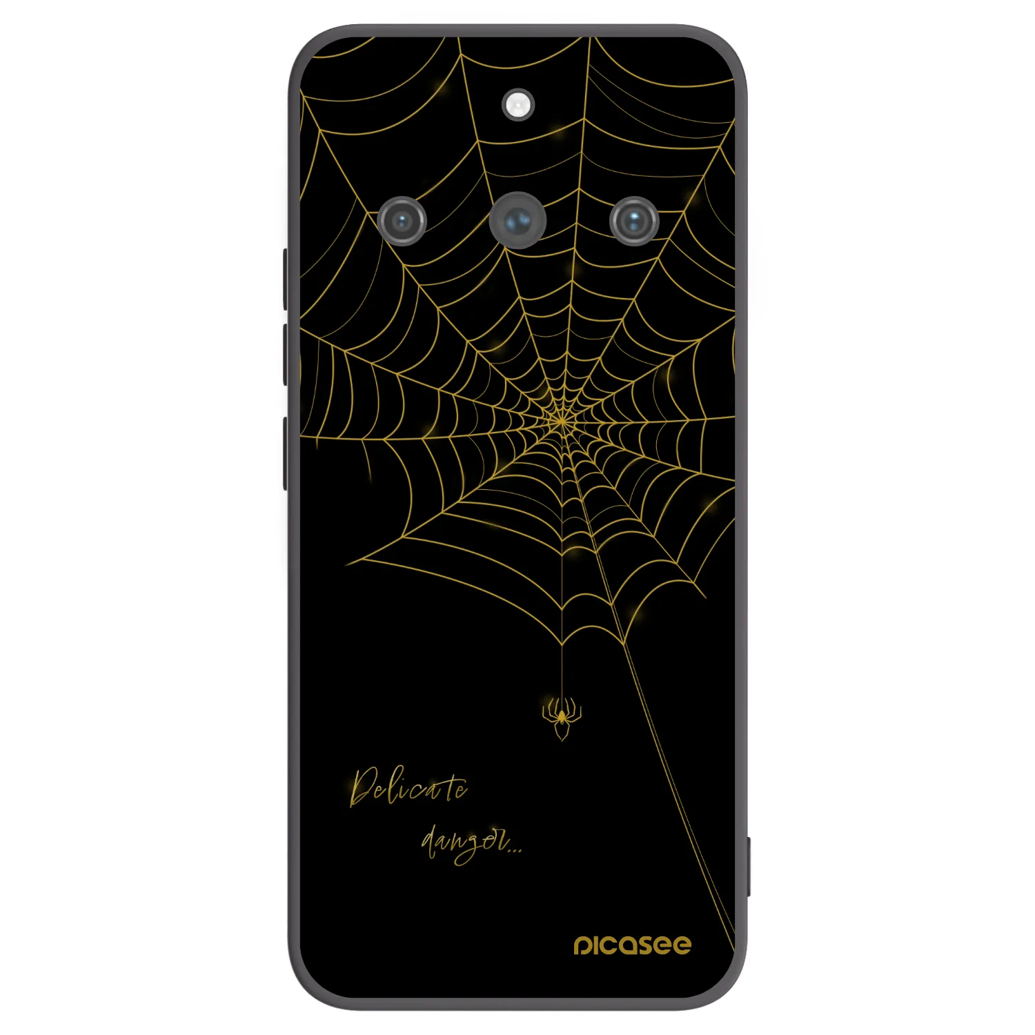 Picasee Realme 11 Pro+ Hülle - Schwarzes Silikon - Delicate danger