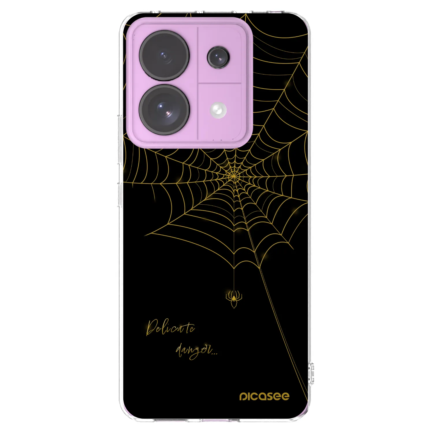 Picasee Xiaomi Redmi Note 13 Pro 5G Hülle - Transparentes Silikon - Delicate danger