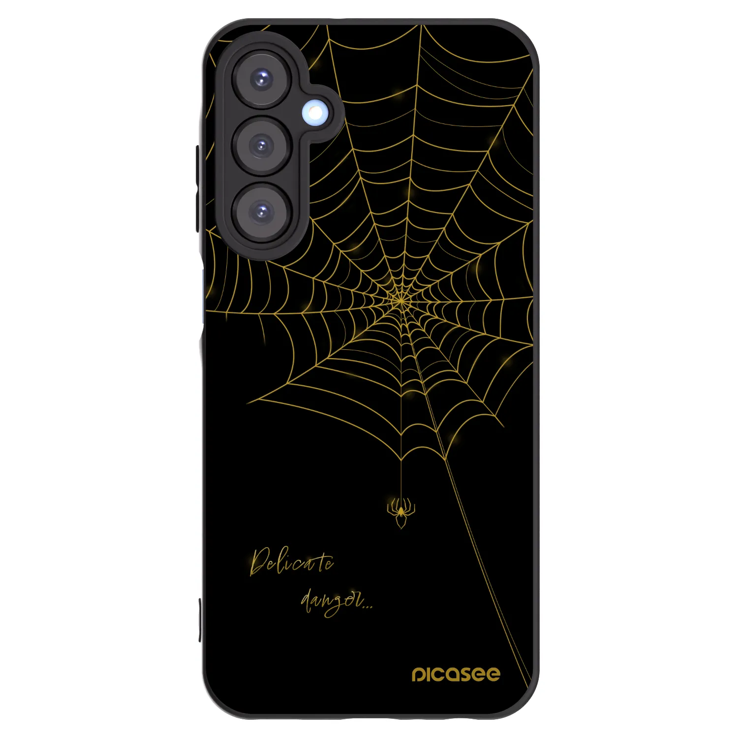 Picasee Samsung Galaxy A25 A256B 5G Hülle - Schwarzes Silikon - Delicate danger