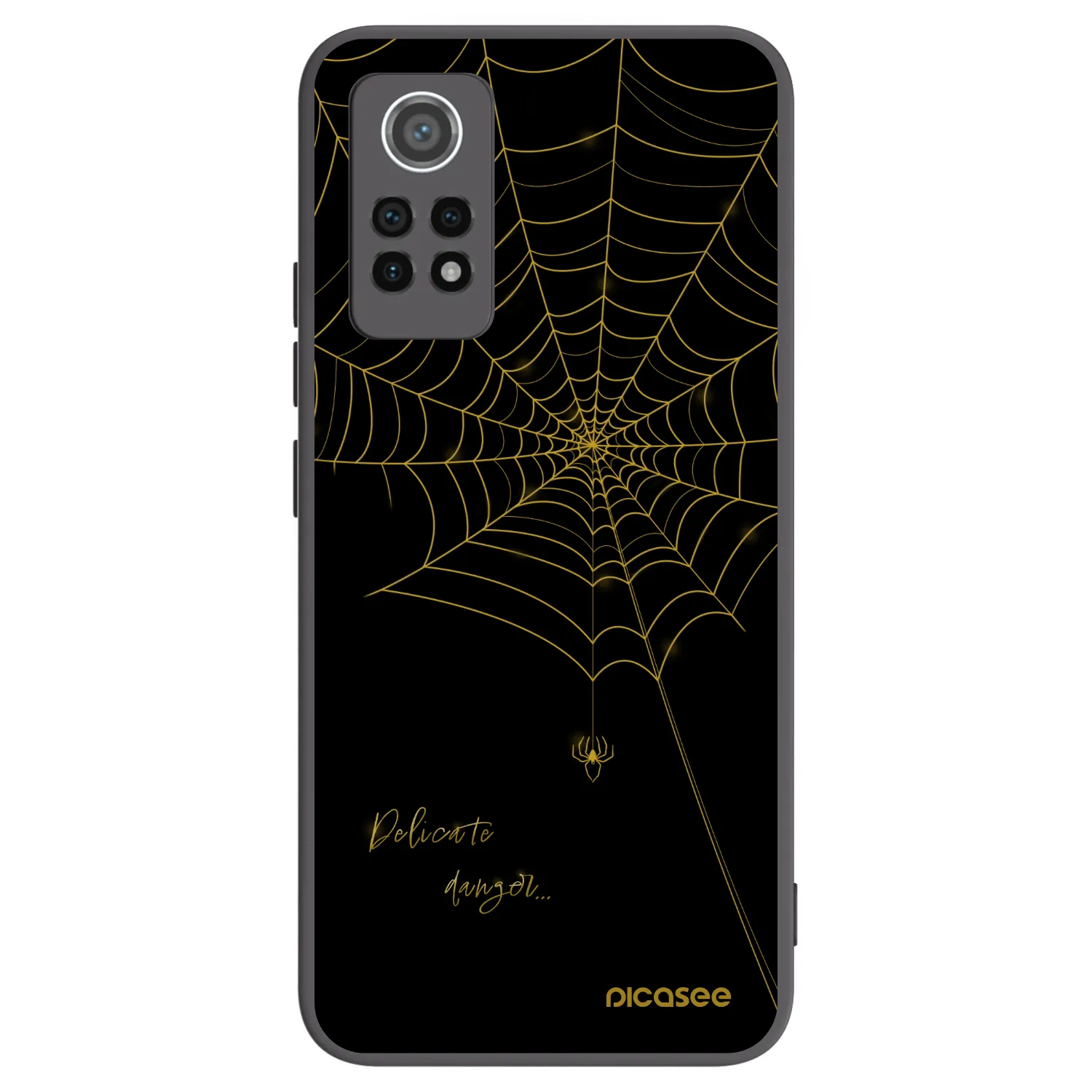Picasee Xiaomi Redmi Note 12 Pro 4G Hülle - Schwarzes Silikon - Delicate danger
