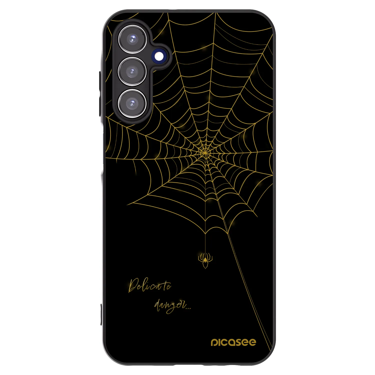 Picasee Samsung Galaxy A15 A156B 5G Hülle - Schwarzes Silikon - Delicate danger