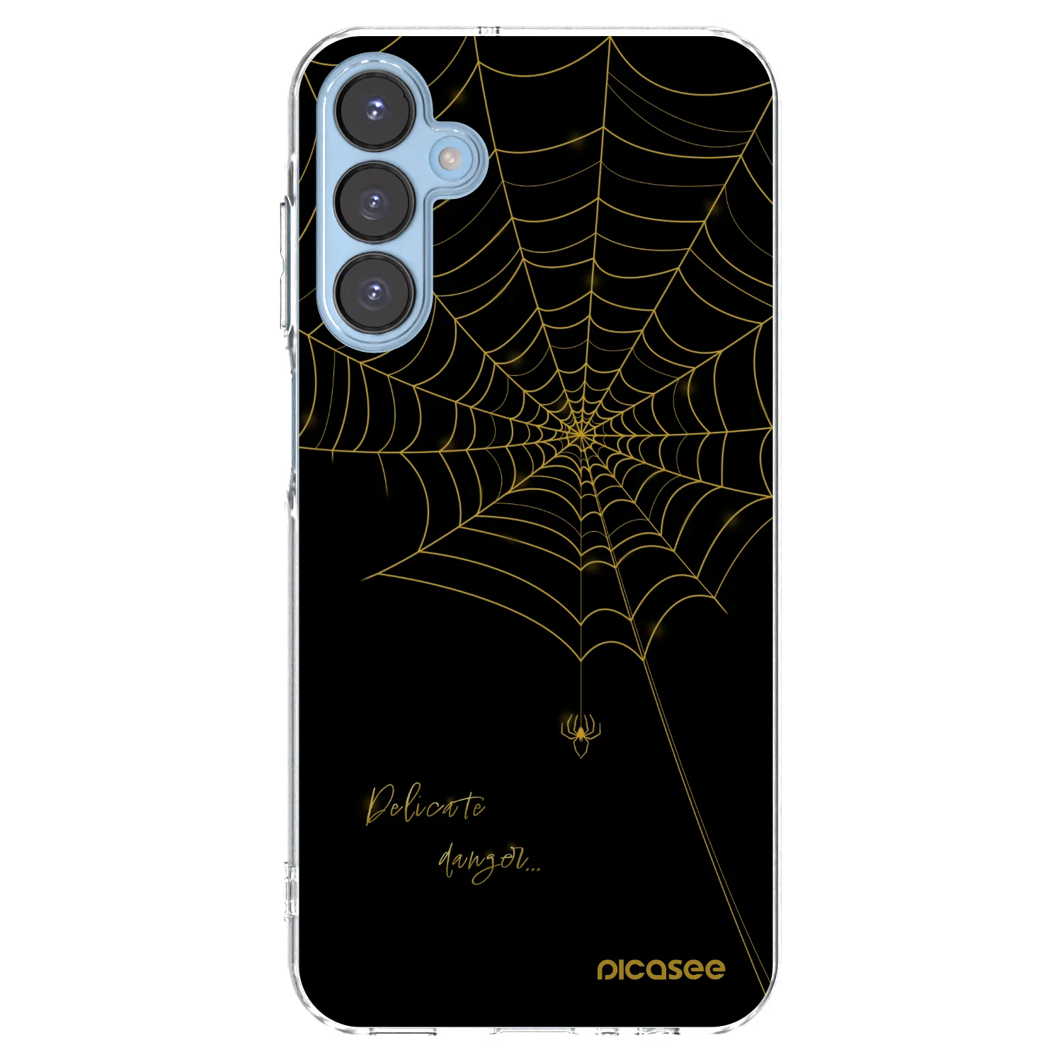 Picasee Samsung Galaxy A15 A156B 5G Hülle - Transparentes Silikon - Delicate danger