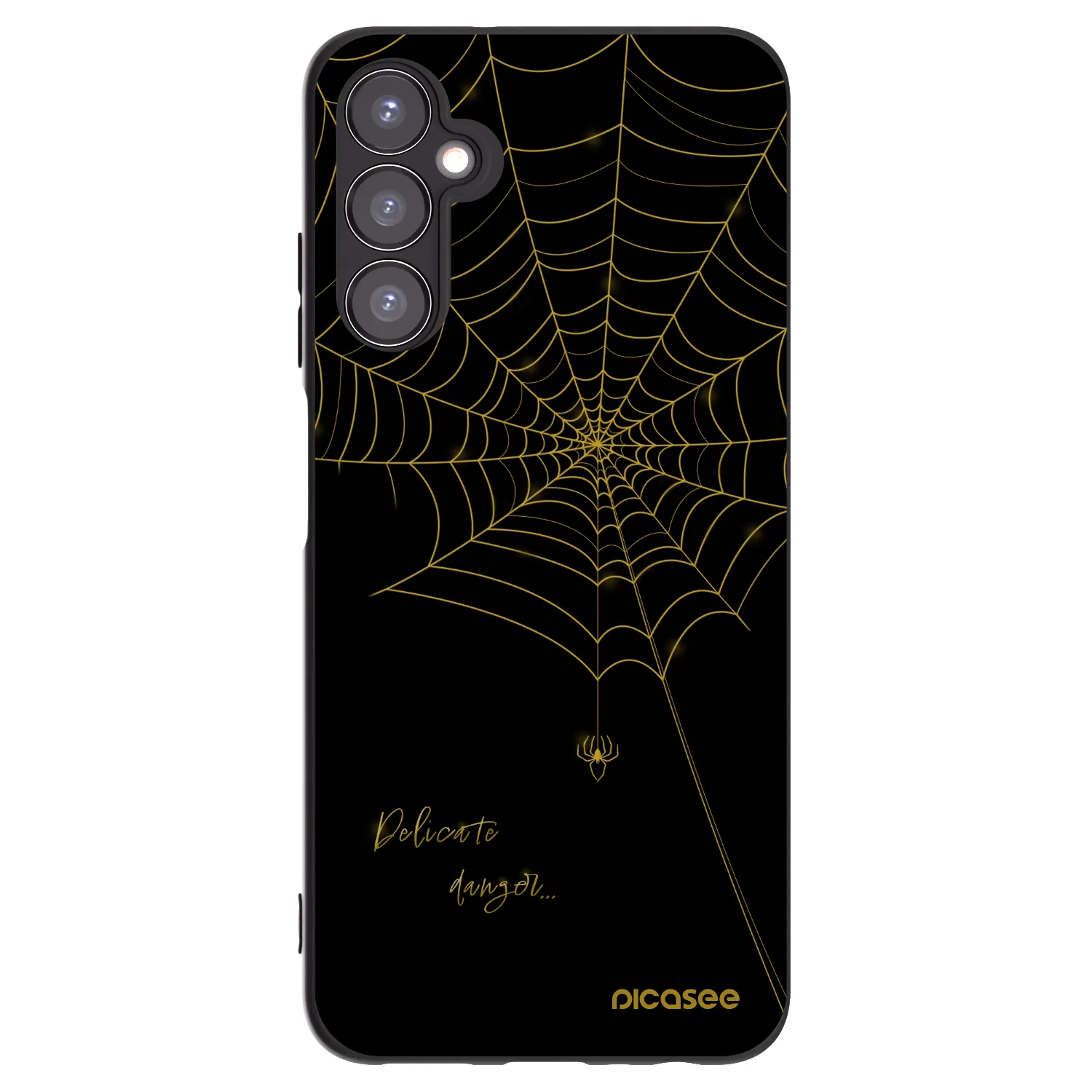 Picasee Samsung Galaxy A05s A057G Hülle - Schwarzes Silikon - Delicate danger