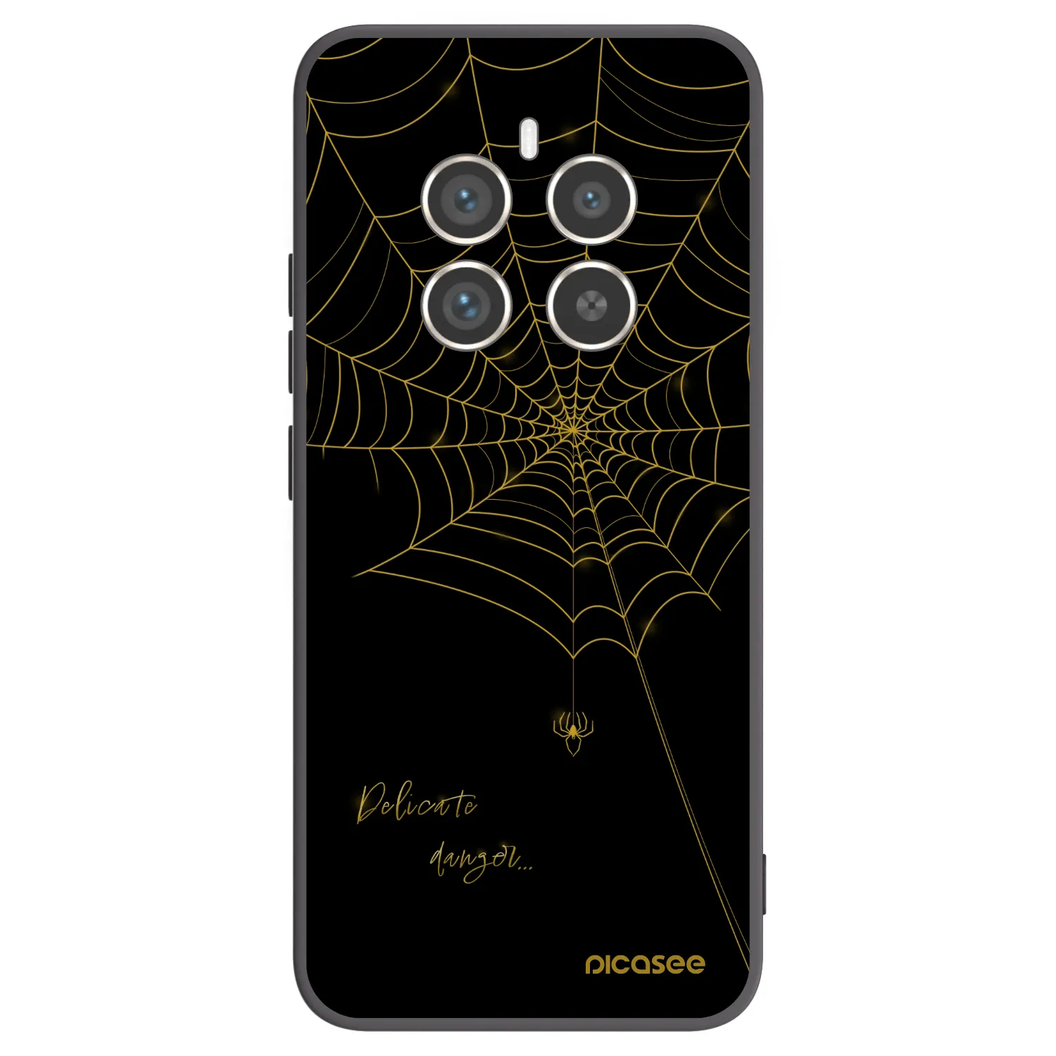 Picasee Realme 12 Pro 5G Hülle - Schwarzes Silikon - Delicate danger