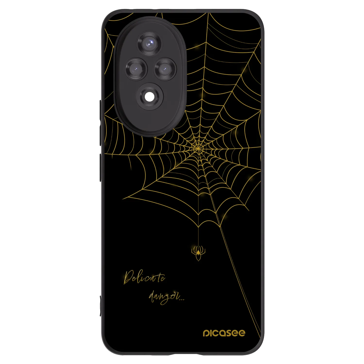 Picasee Honor 200 Pro 5G Hülle - Schwarzes Silikon - Delicate danger