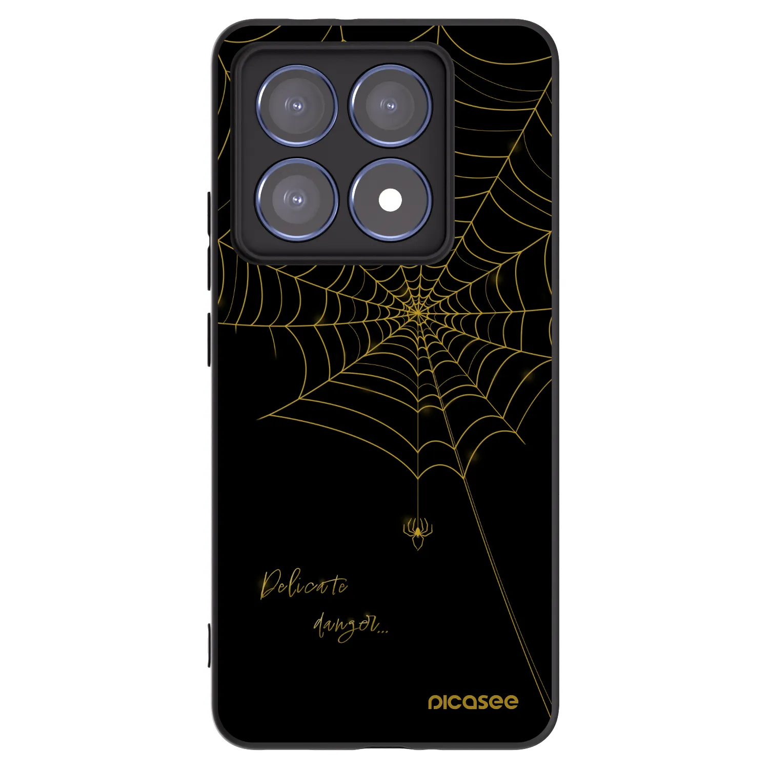 Picasee Xiaomi 14T Pro Hülle - Schwarzes Silikon - Delicate danger