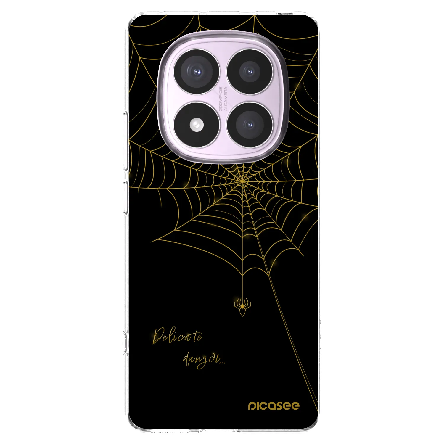 Picasee Xiaomi Redmi Note 14 Pro 5G Hülle - Transparentes Silikon - Delicate danger