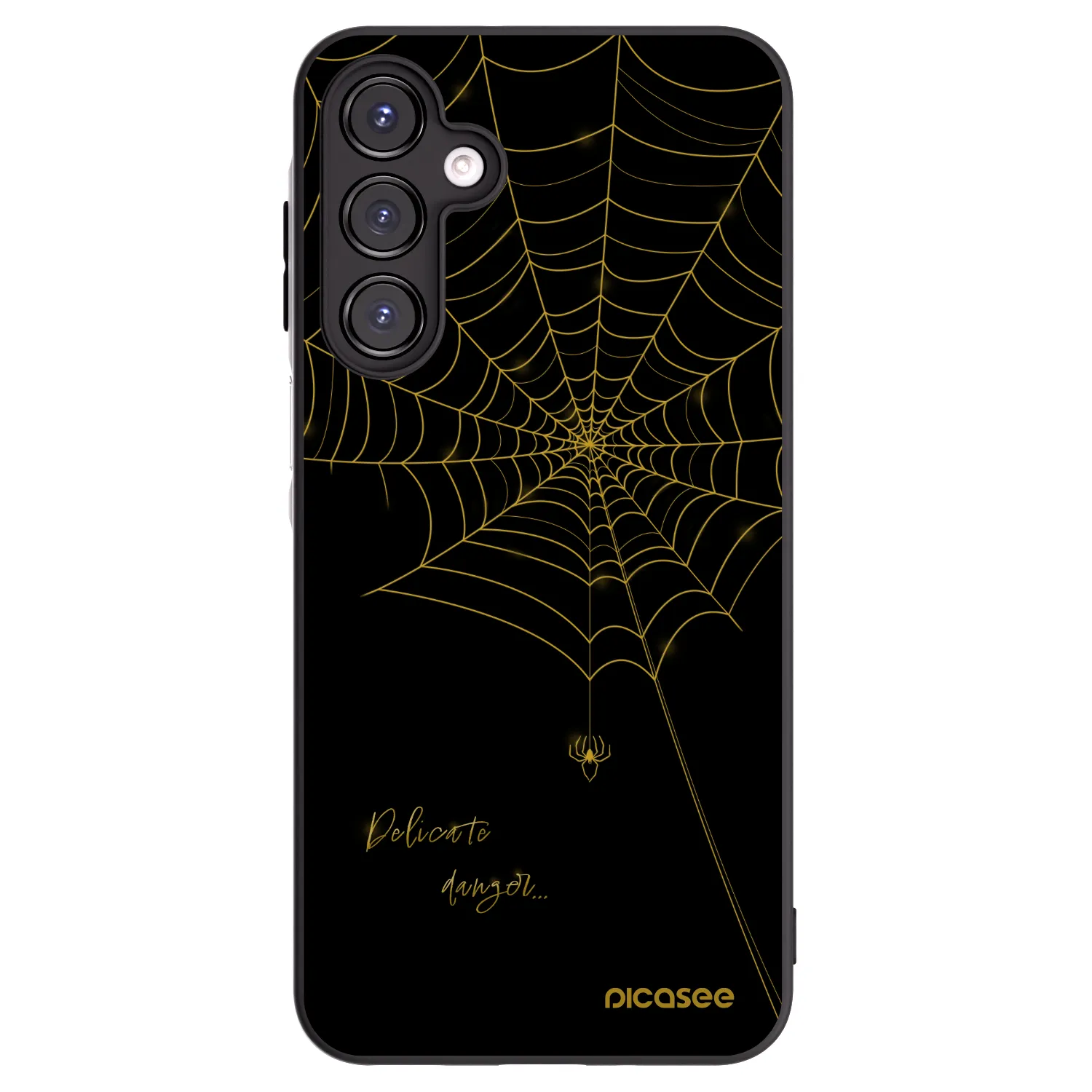Picasee Samsung Galaxy A16 5G Hülle - Schwarzes Silikon - Delicate danger