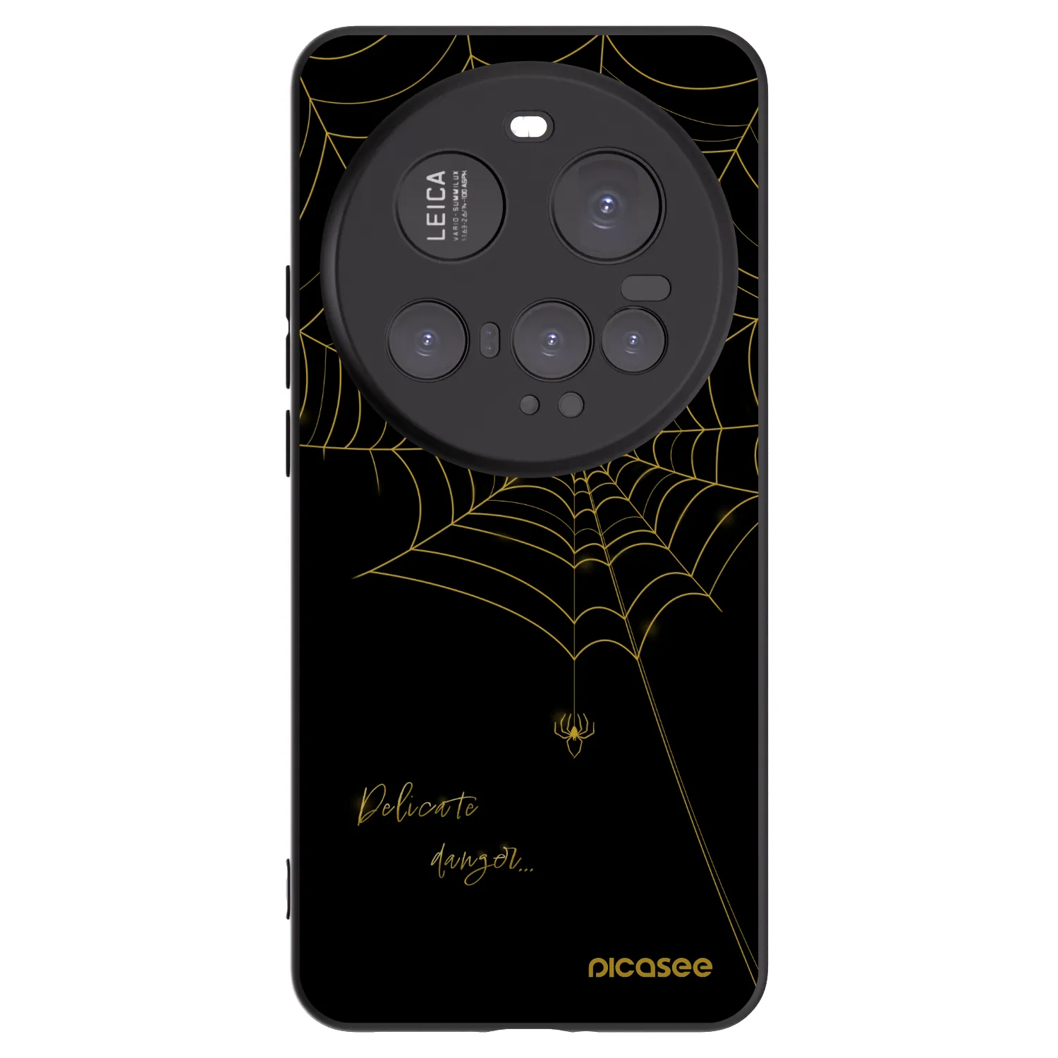 Picasee Xiaomi 15 Ultra Hülle - Schwarzes Silikon - Delicate danger