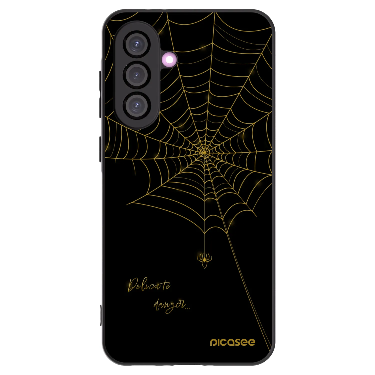 Picasee Samsung Galaxy A56 5G A566B Hülle - Schwarzes Silikon - Delicate danger