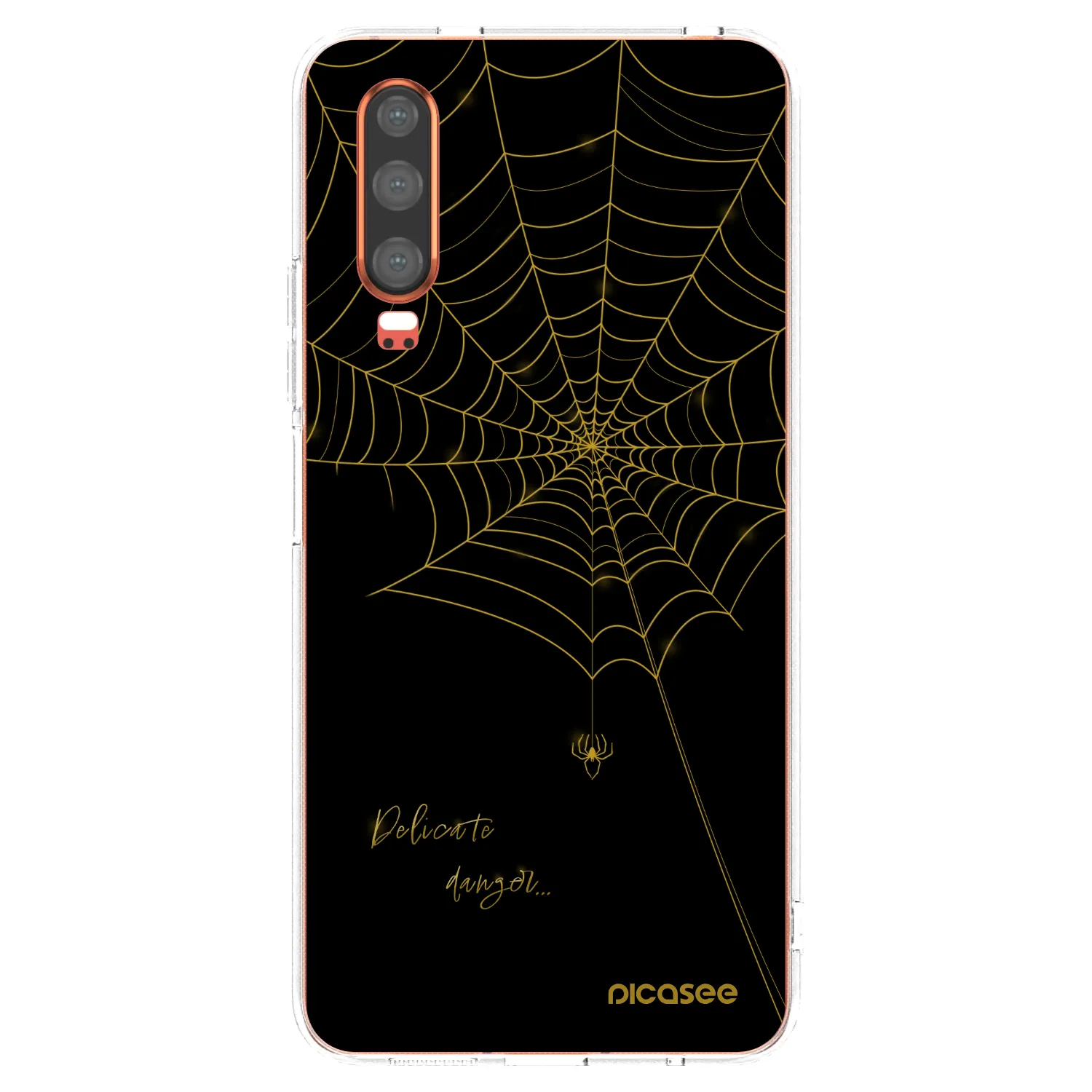Picasee Huawei P30 Hülle - Transparentes Silikon - Delicate danger