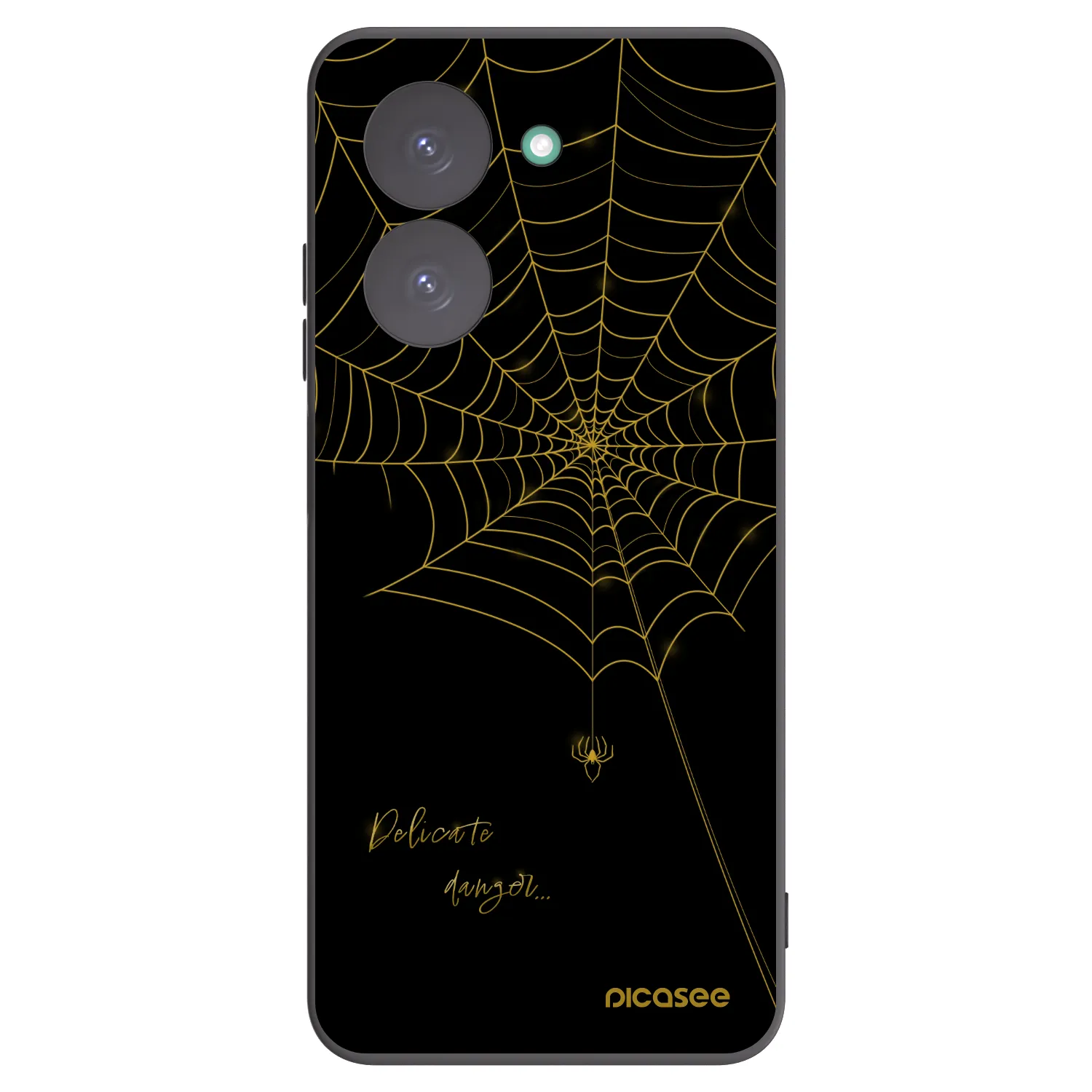 Picasee Xiaomi Redmi A5 Hülle - Schwarzes Silikon - Delicate danger