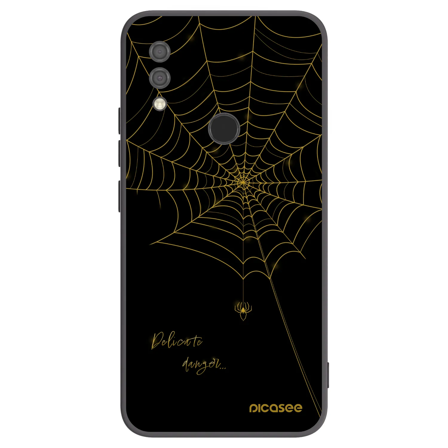 Picasee Xiaomi Redmi 7 Hülle - Schwarzes Silikon - Delicate danger